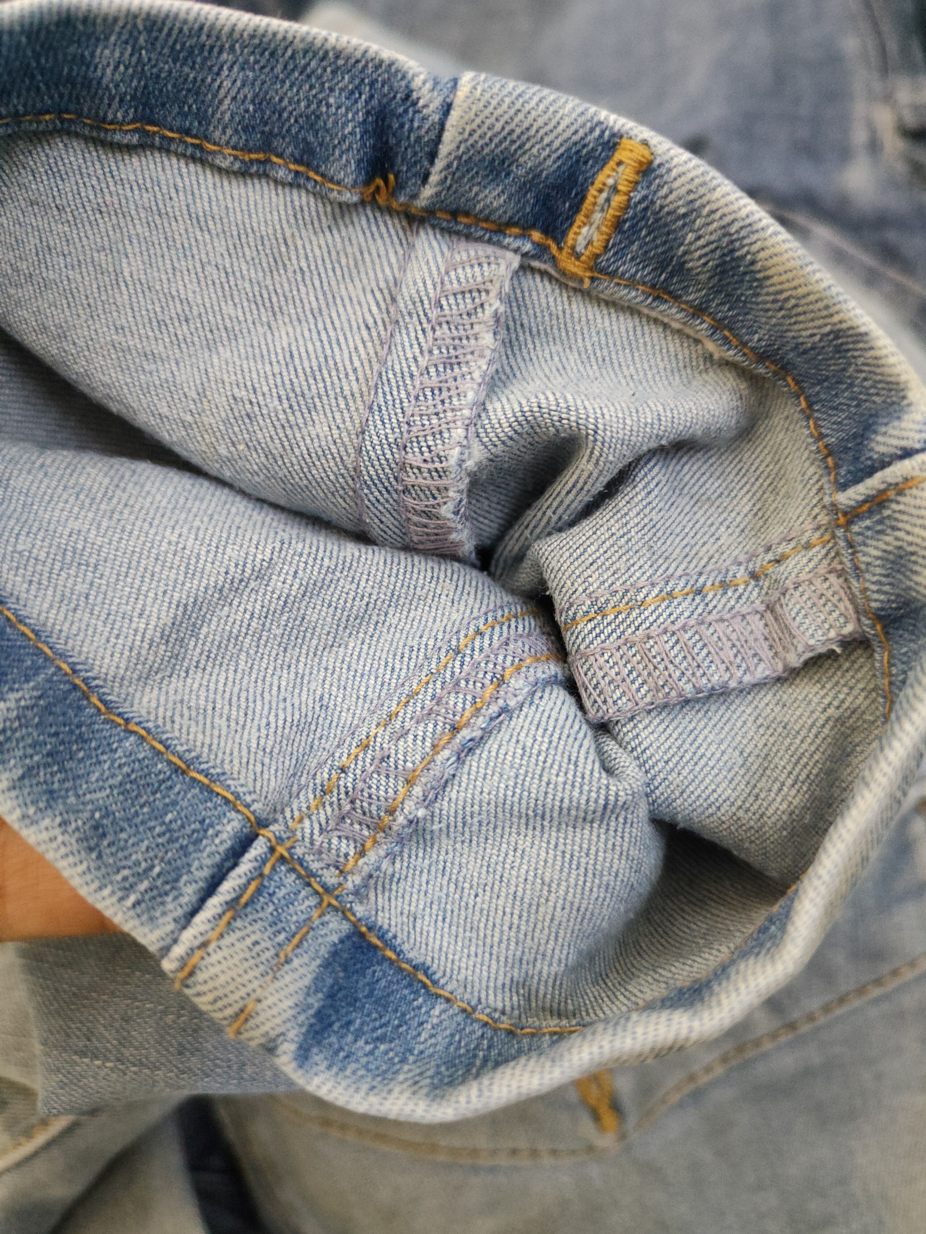 Japanese Brand I'z Frontier Blue Distressed Ripped Jeans #W2091 Size US 32 / EU 48 - 15 Thumbnail