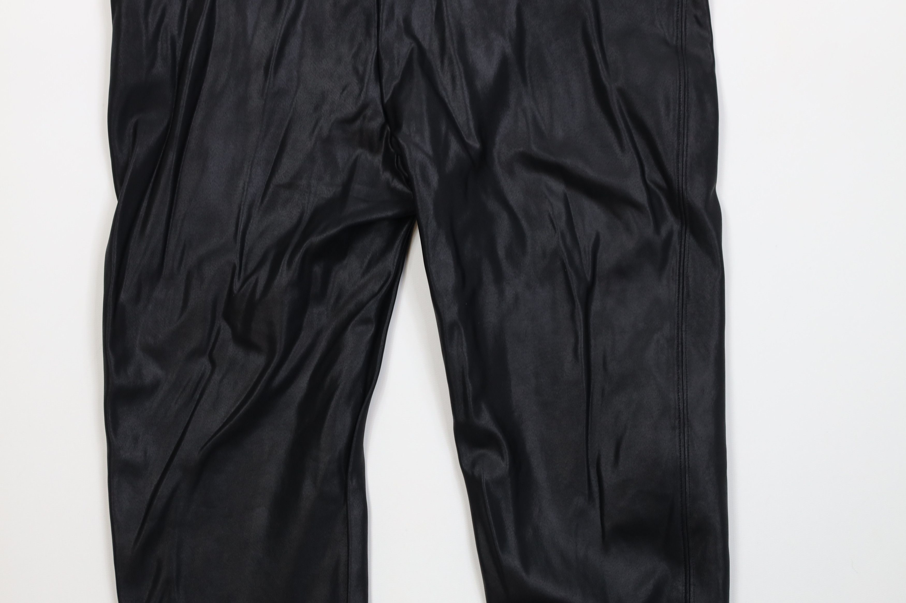 Spanx Spanx Faux Leather Spandex Leggings Pants Black Shapewear Size 29" - 9 Thumbnail