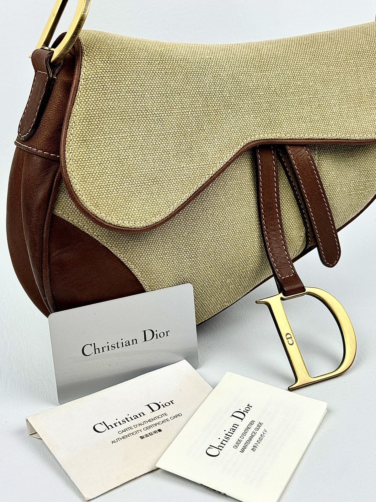 Dior Dior - John Galliano - SS/03 - Khaki & Brown - Saddle Size ONE SIZE - 7 Thumbnail