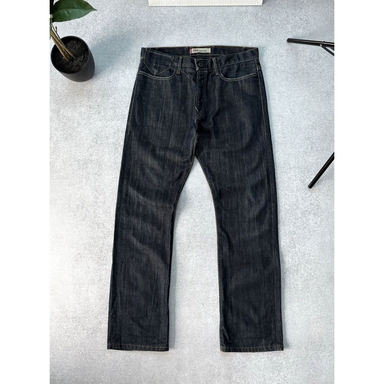 Levi's VINTAGE Levi’s Engineered Jeans Denim 506 Men’s Blue Hanna? Size US 31 - 2 Thumbnail