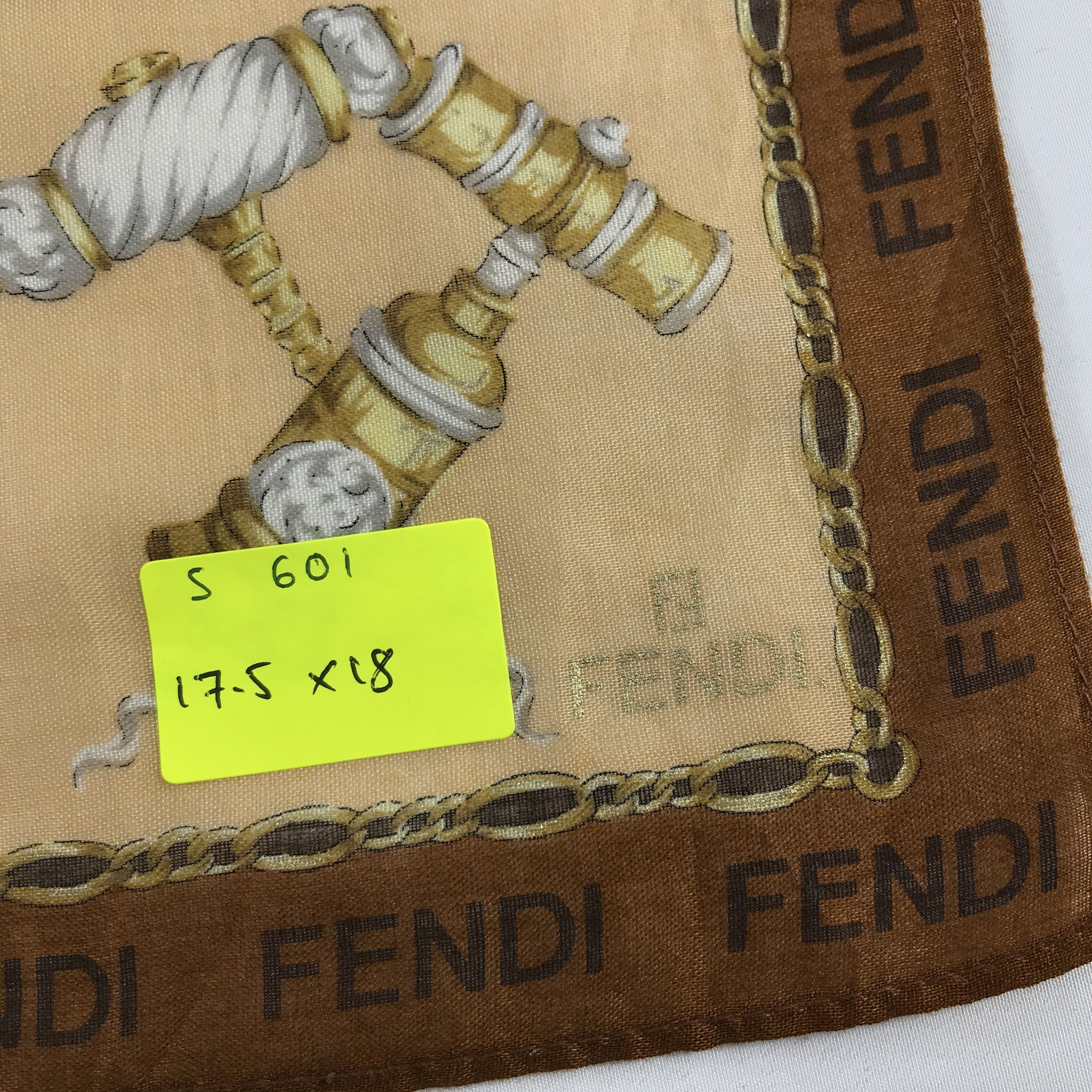Vintage Vintage Fendi Bandana / Handkerchief / Neckerchief - S601 Size ONE SIZE - 5 Thumbnail