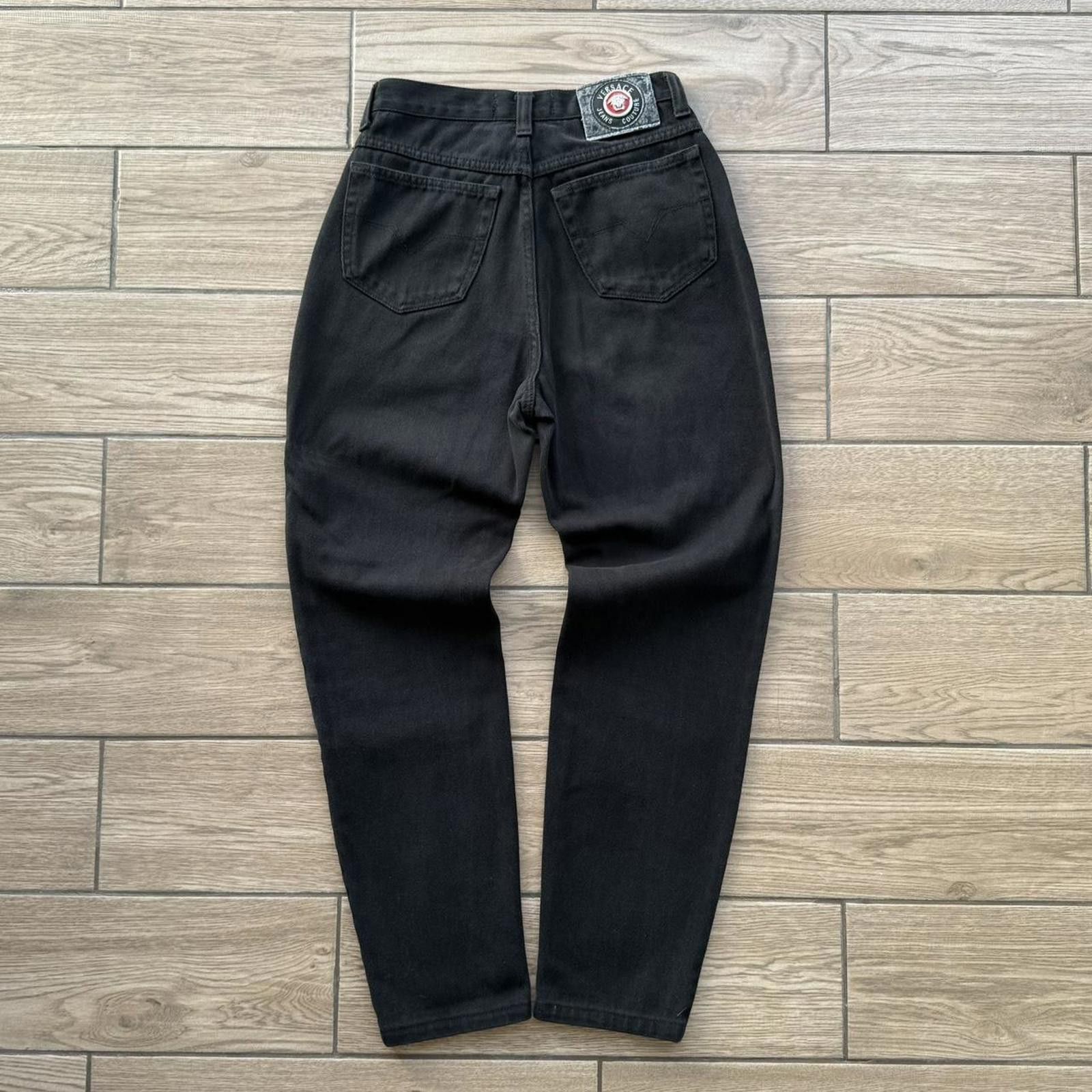 Versace Y2K Versace Black Denim Straight Baggy Jeans Size US 28 / EU 44 - 1 Thumbnail
