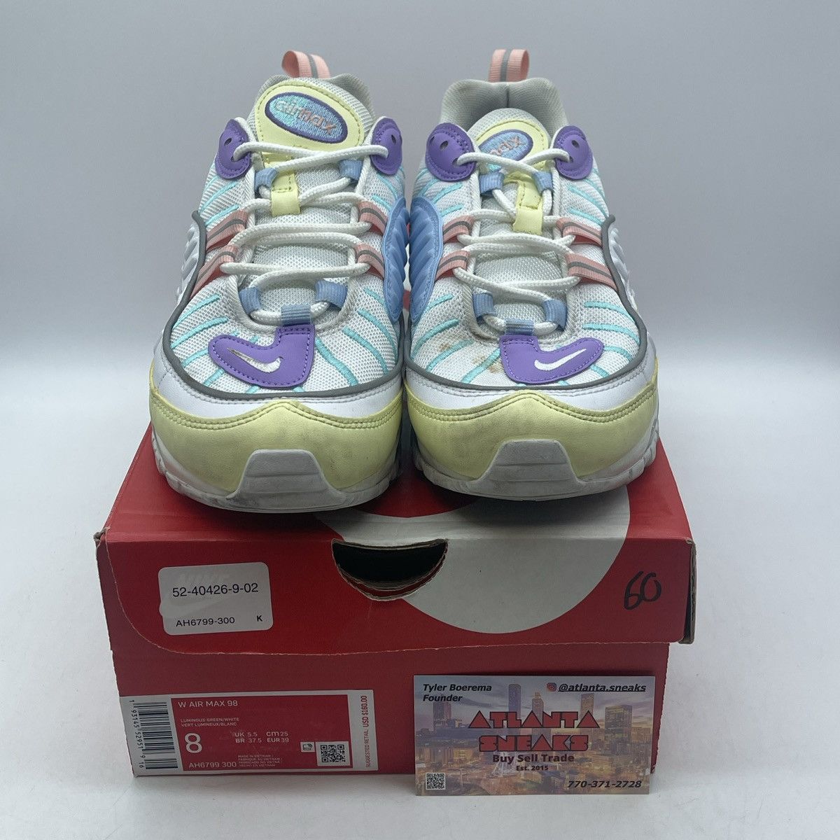 Nike Wmns air max 98 Easter pastel Size US 8 / EU 41 - 2 Thumbnail