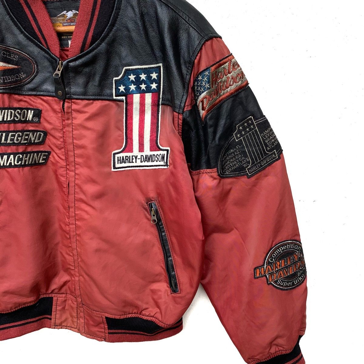 Harley Davidson Vintage Harley Davidson Motor Cycles Bomber Jacket Size US M / EU 48-50 / 2 - 3 Thumbnail