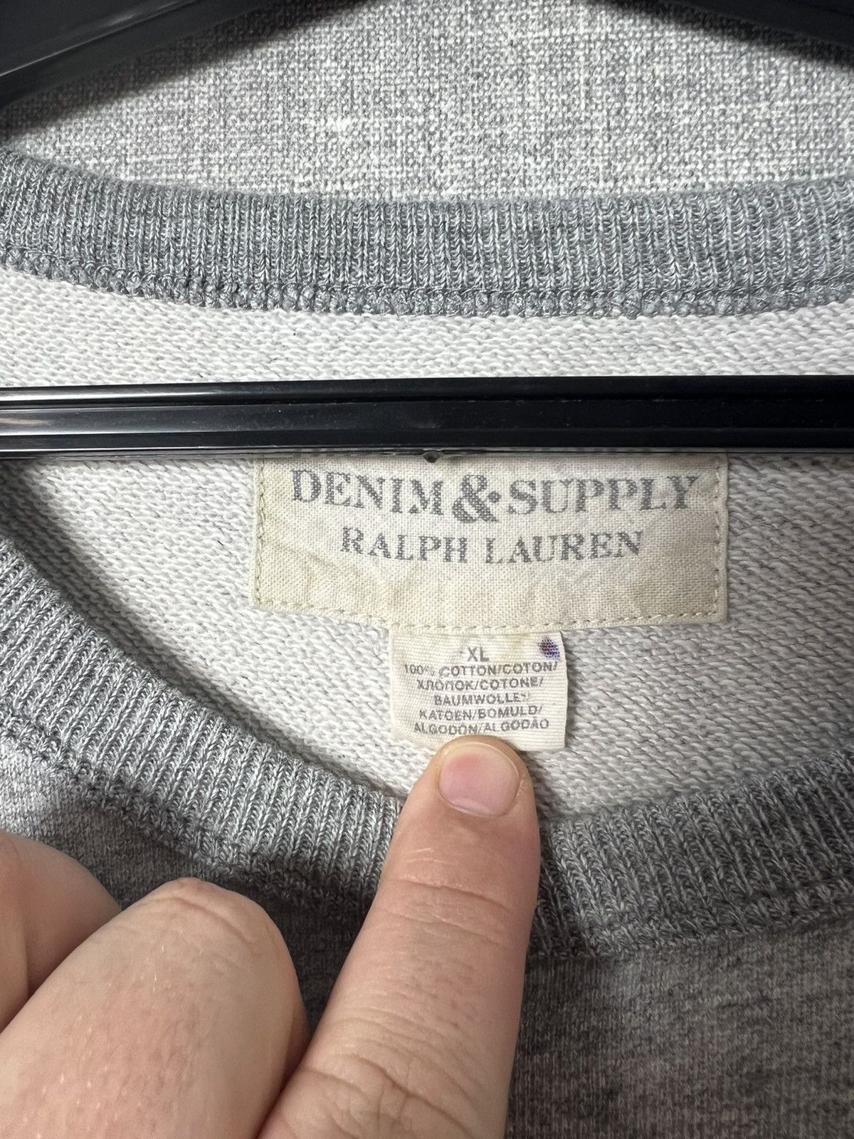 Denim & Supply Ralph Lauren VNTG Denim & Supply Ralph Lauren Eagle Big Logo Sweatshirt Size US XL / EU 56 / 4 - 12 Thumbnail