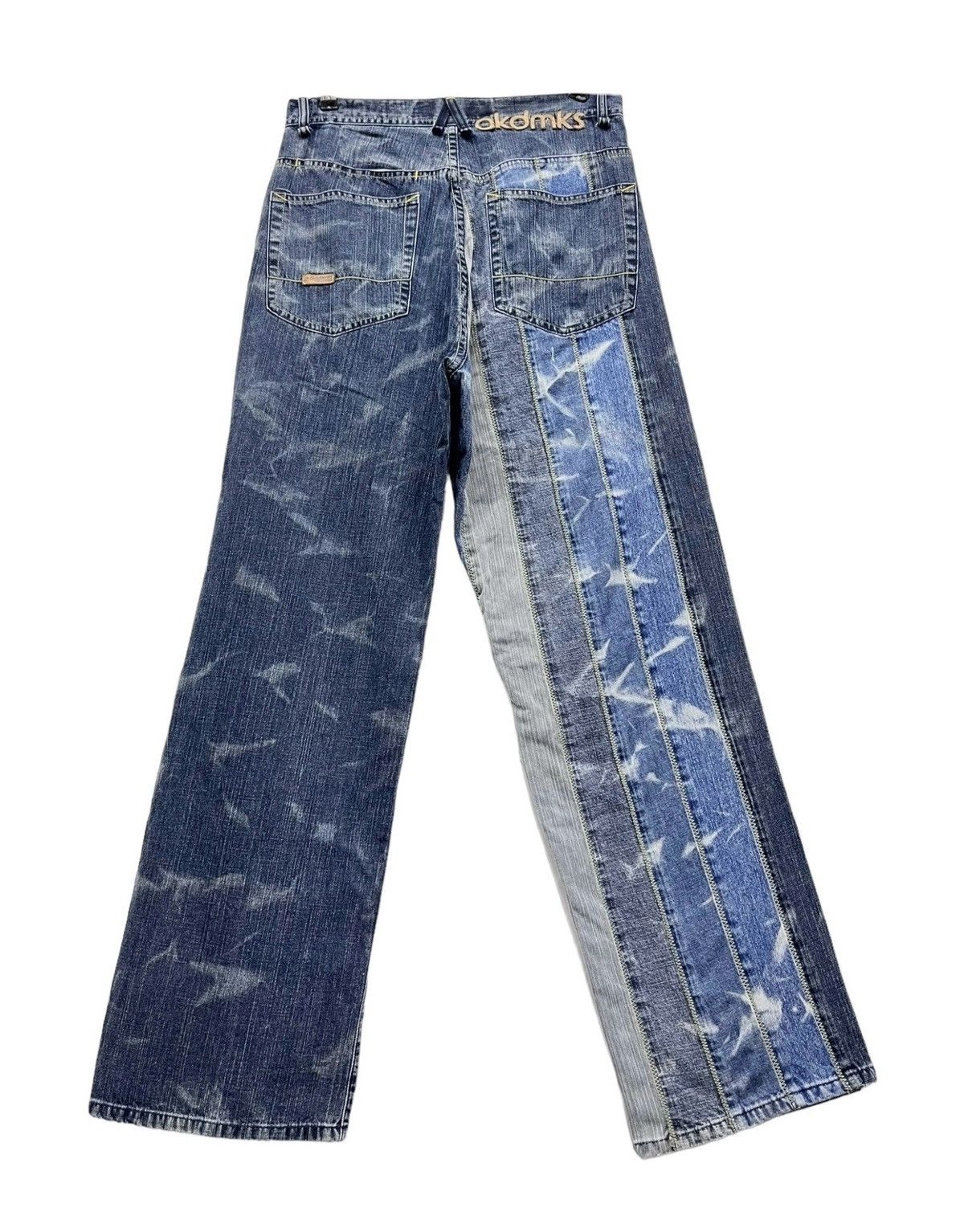 Akademiks AKADEMIKS Hybrid Vertical Spliced Atmosphere Acid WashJeans Size US 30 / EU 46 - 3 Thumbnail