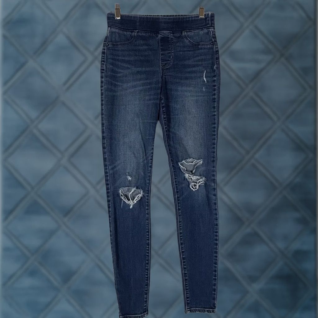 Old Navy Old Navy Jeggings Womens Size 4 Tall Blue Denim Mid Rise Pull On 5-Pocket Zipper Jeans Size 27" / US 4 / IT 40 - 1 Thumbnail