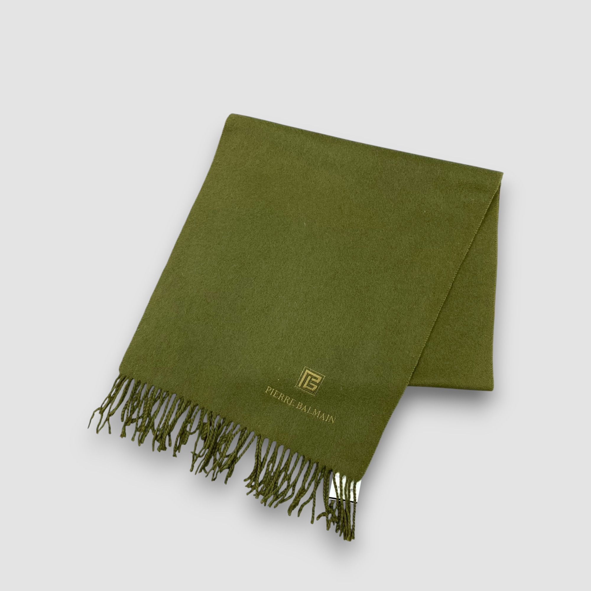 Pierre Balmain Vintage Pierre Balmain Scarf Muffler Wool Fringe Scarves Size ONE SIZE - 3 Thumbnail