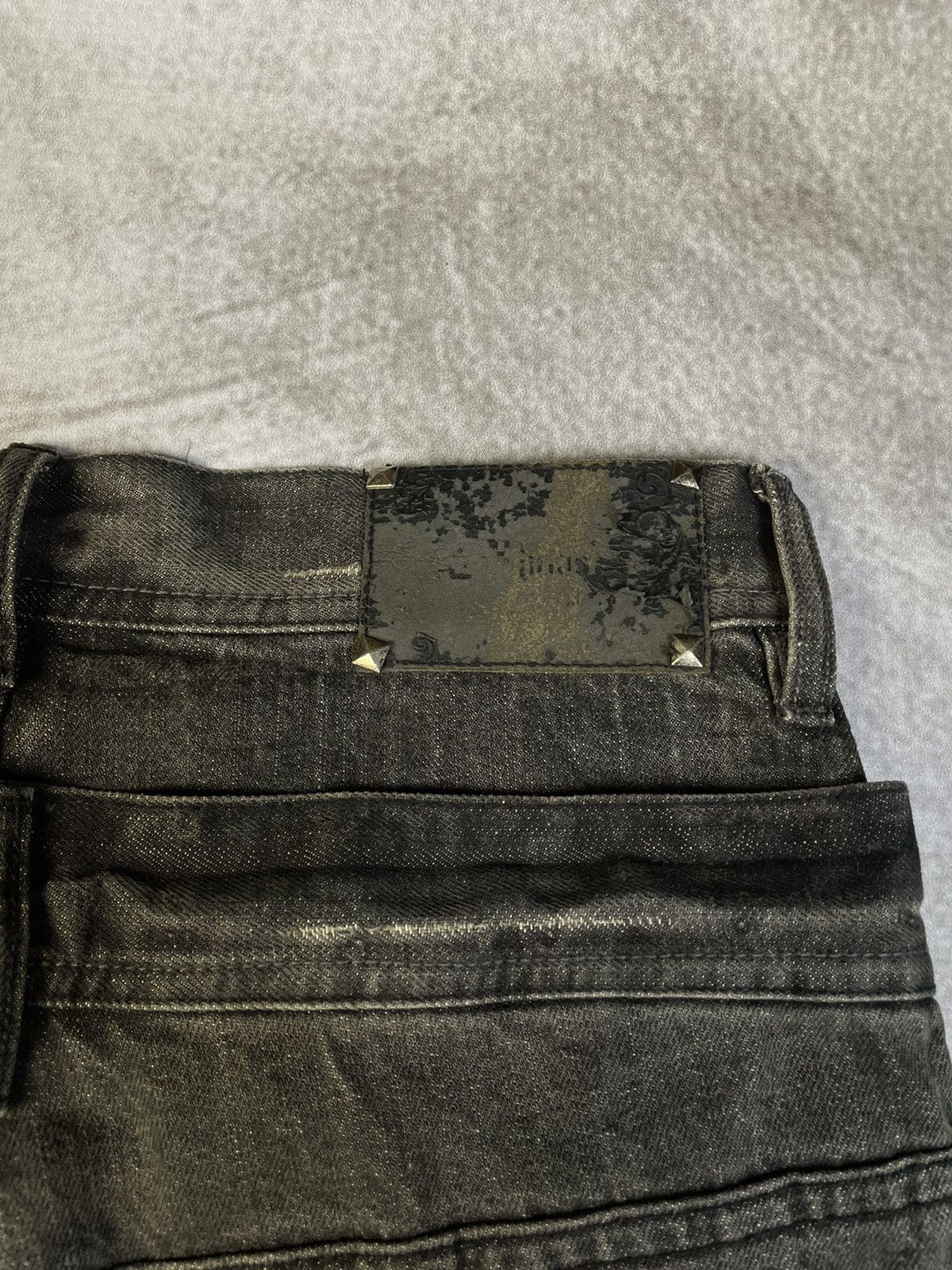 Tornado Mart 2000s Midas Vkei Style Lace Up Double Waist Flare Jeans Size US 29 - 14 Thumbnail