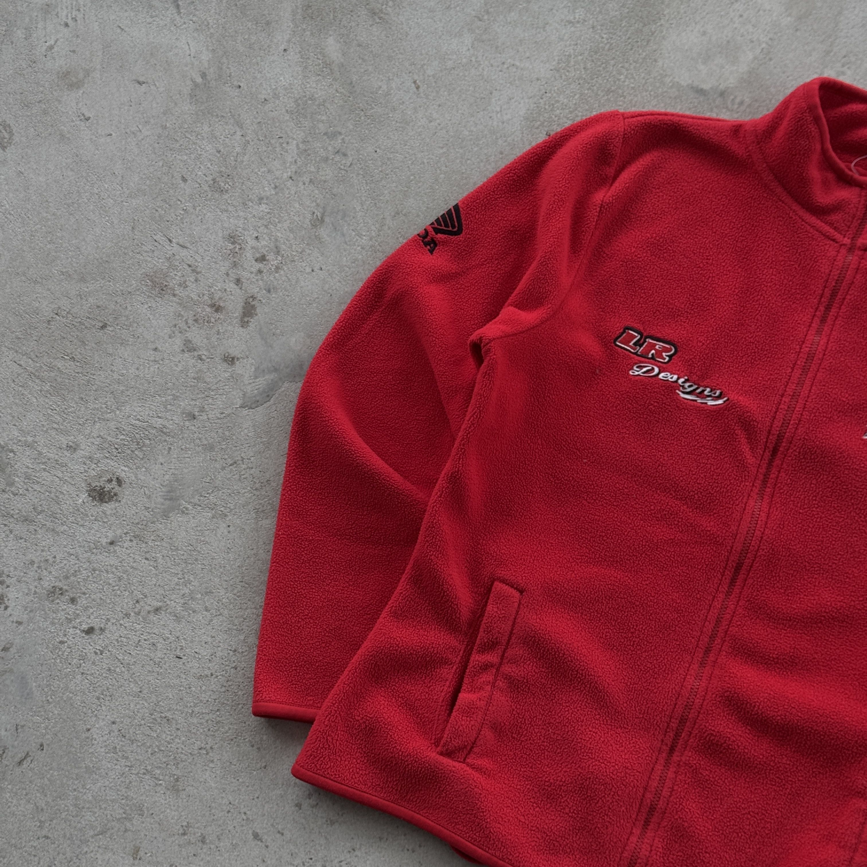 Honda Vintage 90s Honda Racing Fleece Full Zip Jacket Size L / US 10 / IT 46 - 4 Thumbnail
