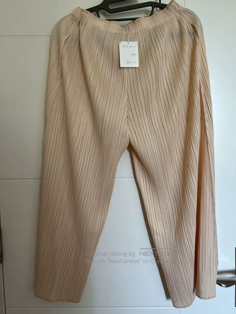 Issey Miyake Issey Miyake size:2 Beige Wide-leg Trousers Size 24" / US 00 / IT 34 - 2 Thumbnail