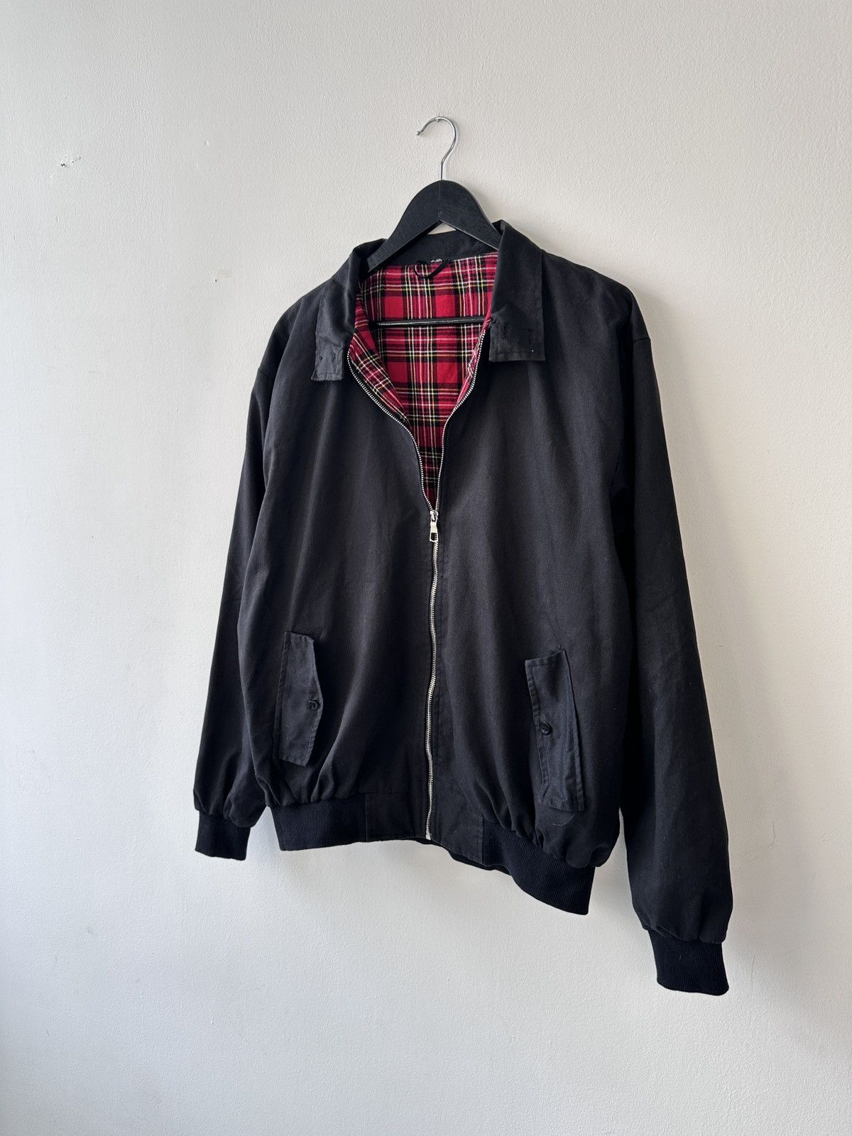 Other Bomber Jacket with Red Plaid Tartan Lining Mod Indie Style Size US XL / EU 56 / 4 - 4 Thumbnail