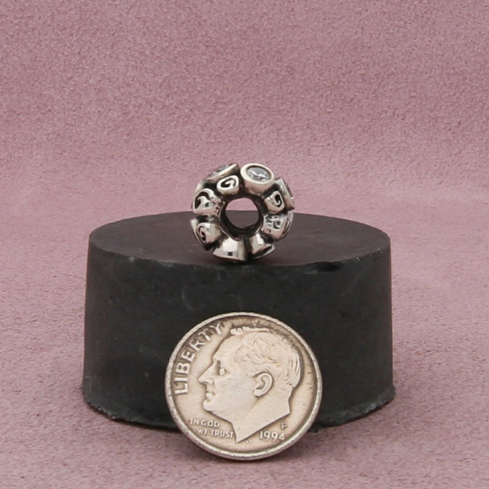 pandora pandora sterling silver cz primrose path bead charm pendant Size ONE SIZE - 2 Thumbnail