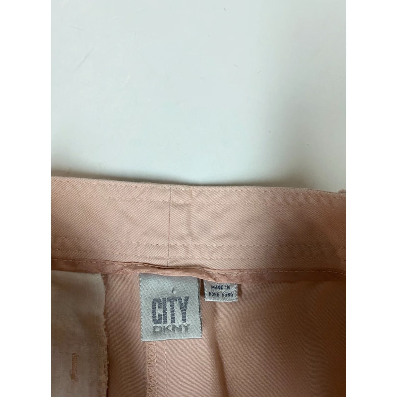 DKNY DKNY Womens Pants 28x30 pink zipper straight city Pants Women Regular 28in Pink Chino Slimming Stretch Size 28" / US 6 / IT 42 - 4 Thumbnail