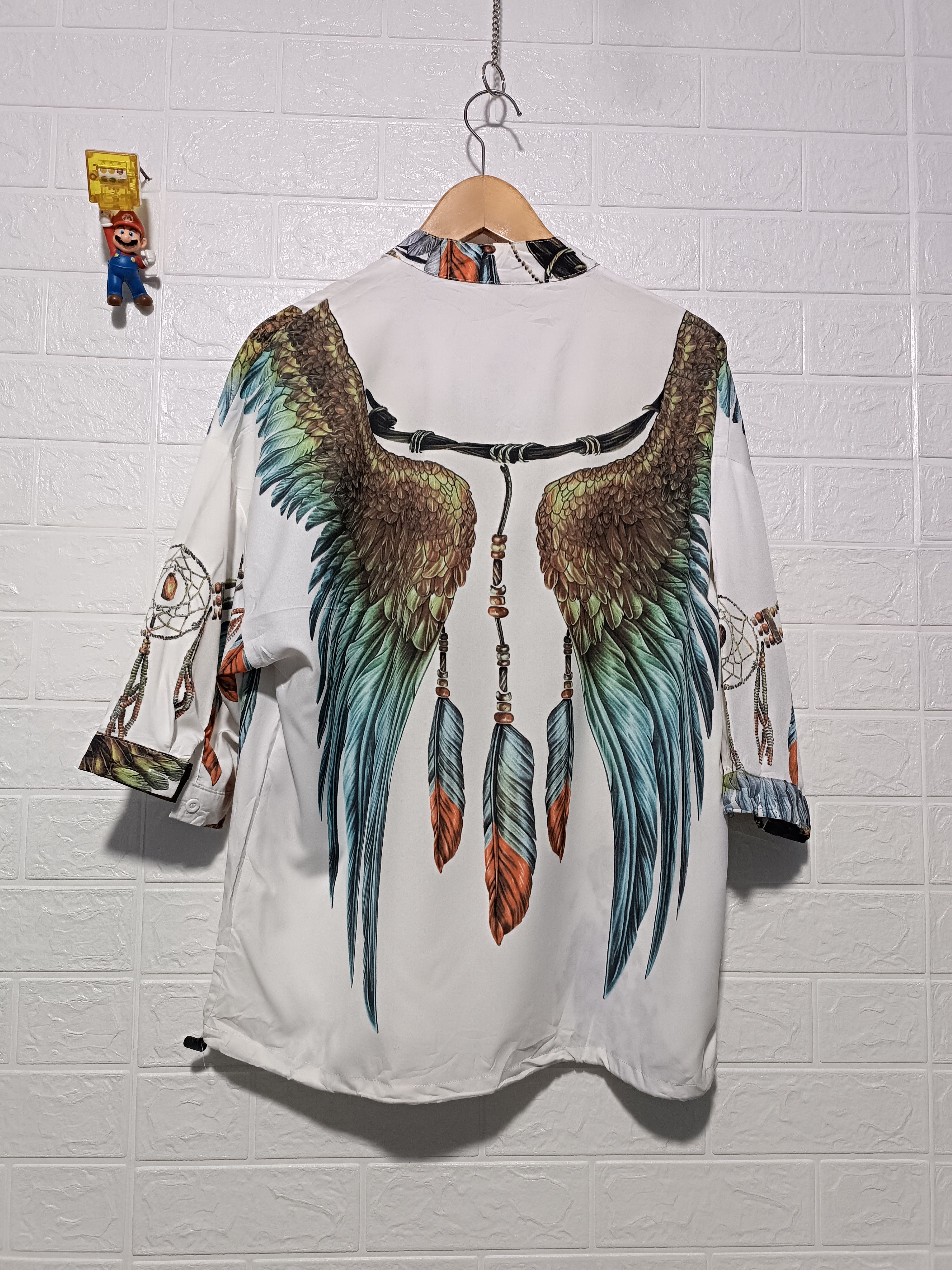 Japanese Brand Boxy Fit Eagle Print Open Neck Size US L / EU 52-54 / 3 - 5 Thumbnail