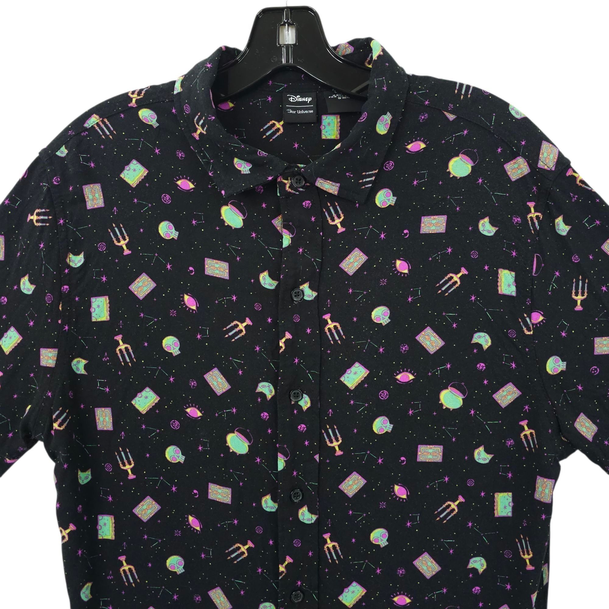 Disney Disney Hocus Pocus Button Front Woven Shirt Adult M Size US M / EU 48-50 / 2 - 8 Thumbnail