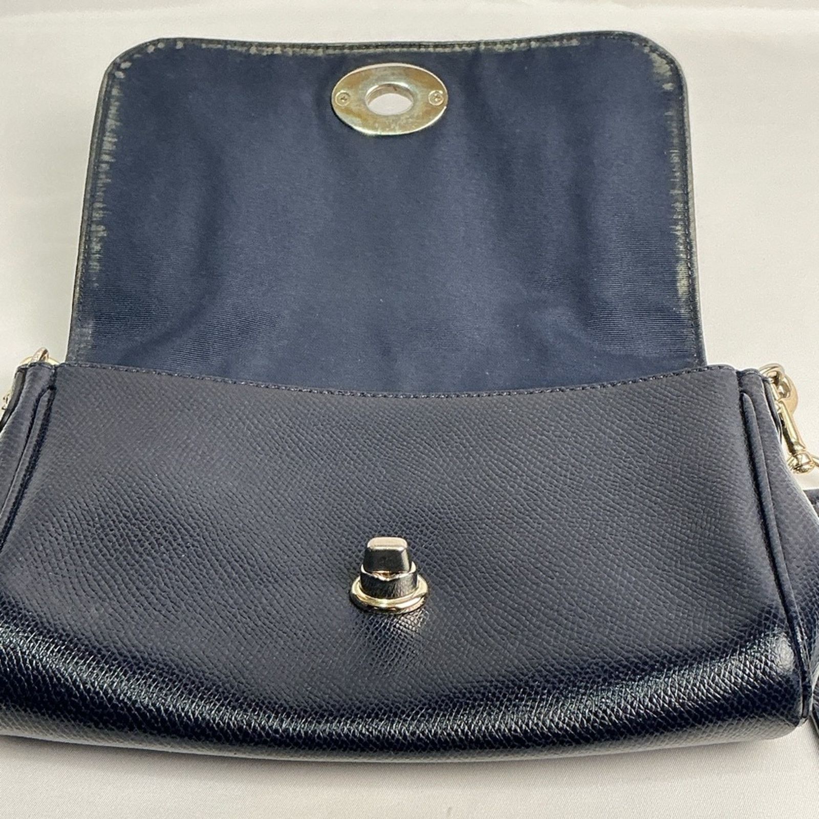 Coach Coach Mini Ruby Navy Blue Leather Crossbody 2 Straps 34604 Size ONE SIZE - 9 Thumbnail