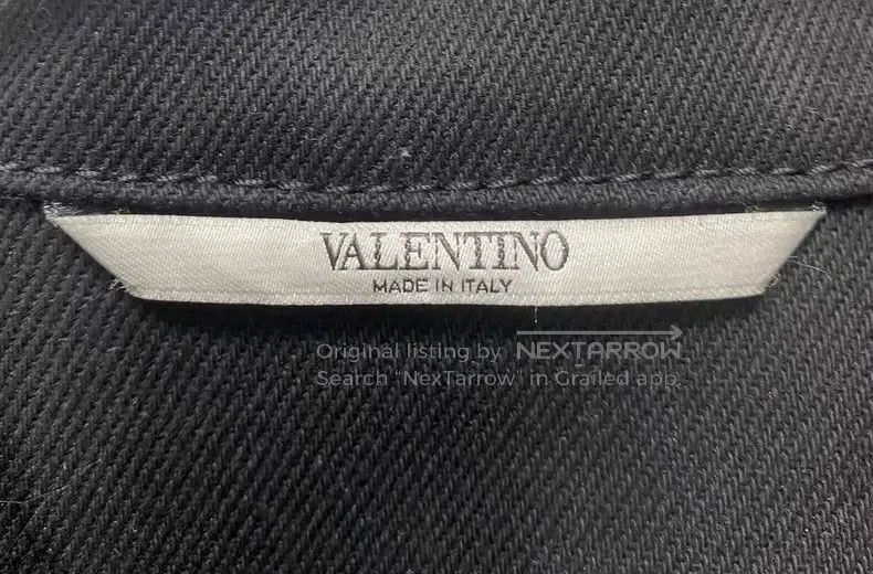 Valentino Valentino Black big V logo denim jacket jacket Size US S / EU 44-46 / 1 - 3 Thumbnail