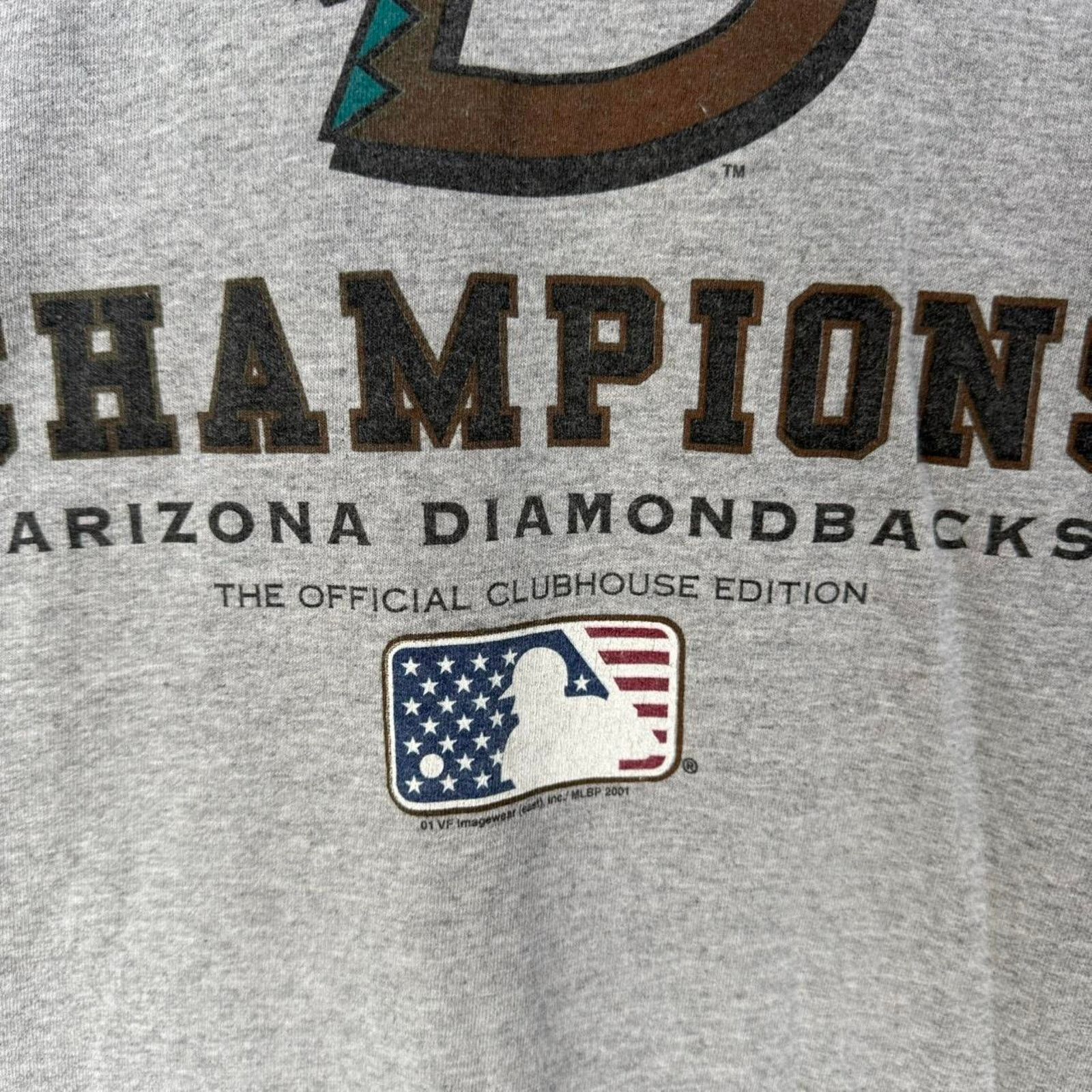 Lee Vintage 2001 Arizona Diamondbacks MLB Championship T-Shirt Size US XL / EU 56 / 4 - 5 Thumbnail