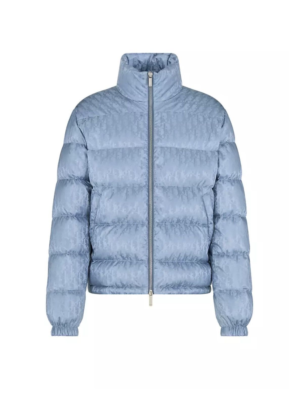 image of Dior Oblique Down Jacket in Bleu Glacier, Men's (Size 2XL)