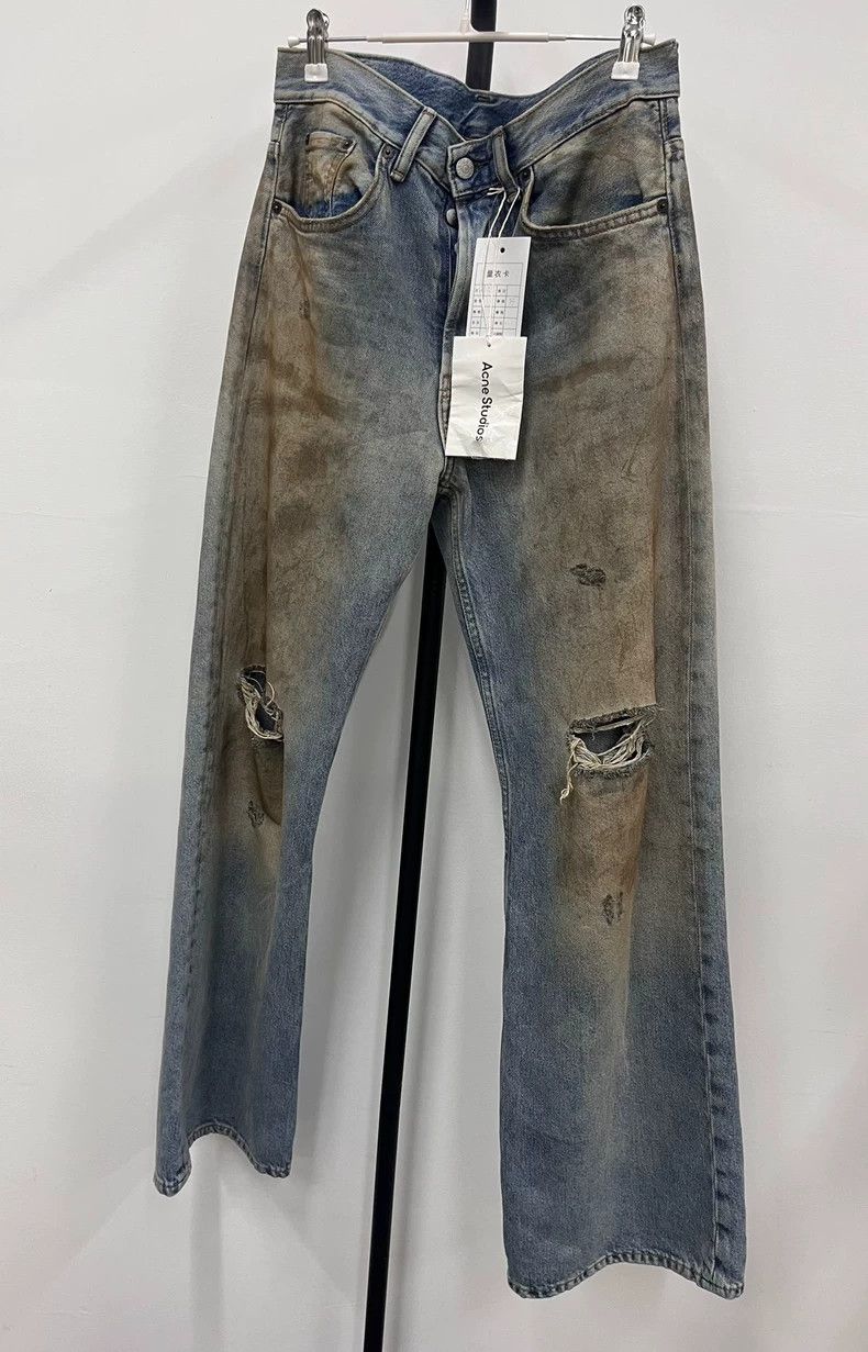 Acne Studios size 28/32 2021M Heavy-Clay Worn Mid-Waist Zi
