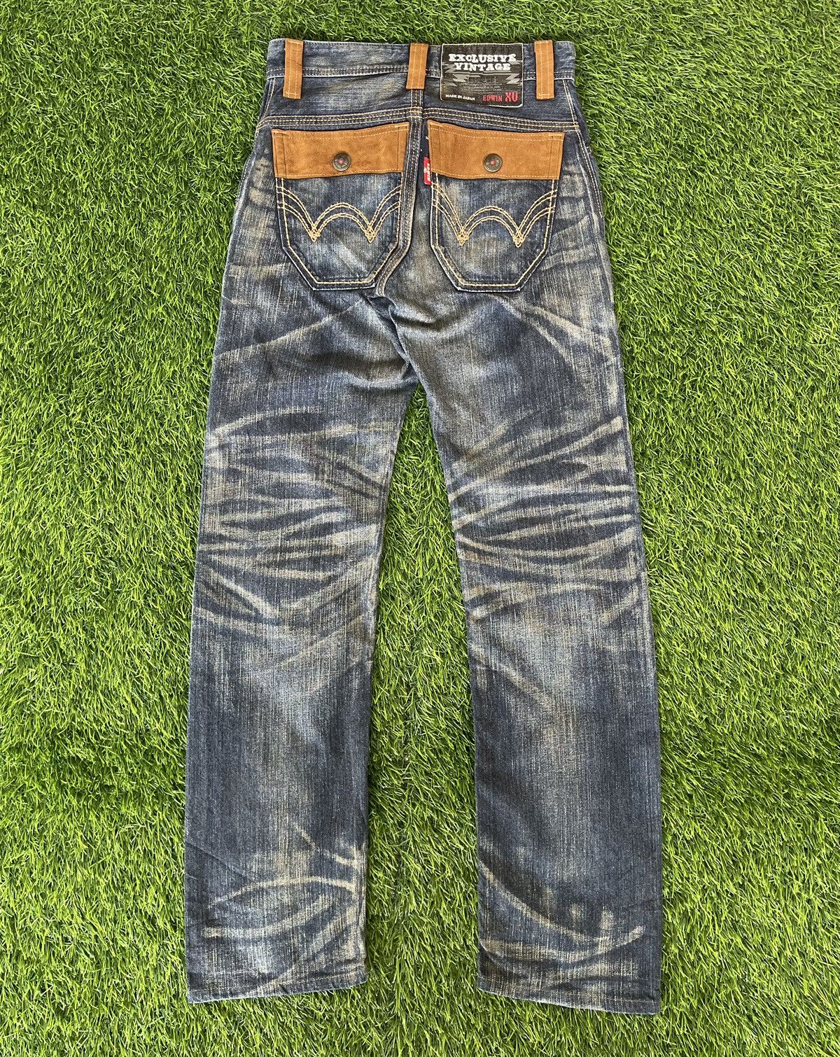 Edwin Exclusive Vintage 90s 🔥EDWIN🔥Bush Pants Blue Denim Size US 28 / EU 44 - 3 Thumbnail