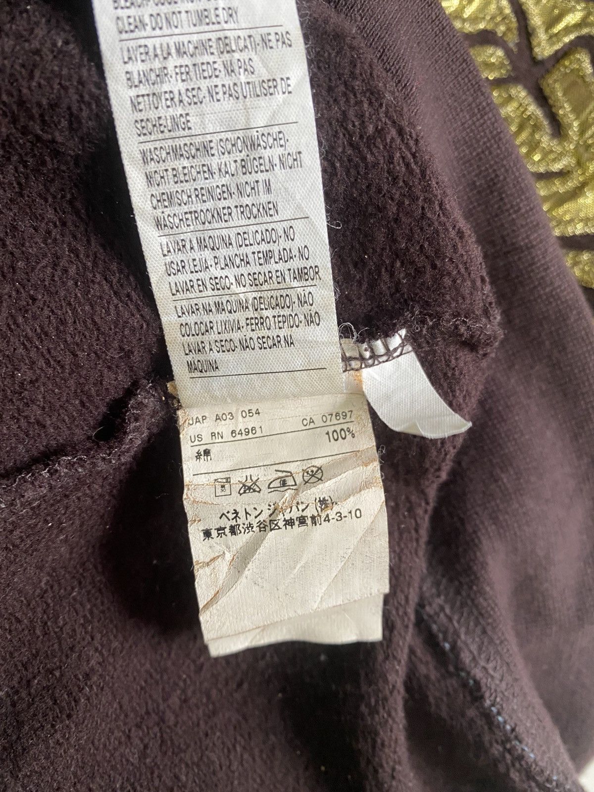United Colors Of Benetton Revenge Amourous Souvenic Style zip up Hoodie Size US L / EU 52-54 / 3 - 9 Thumbnail