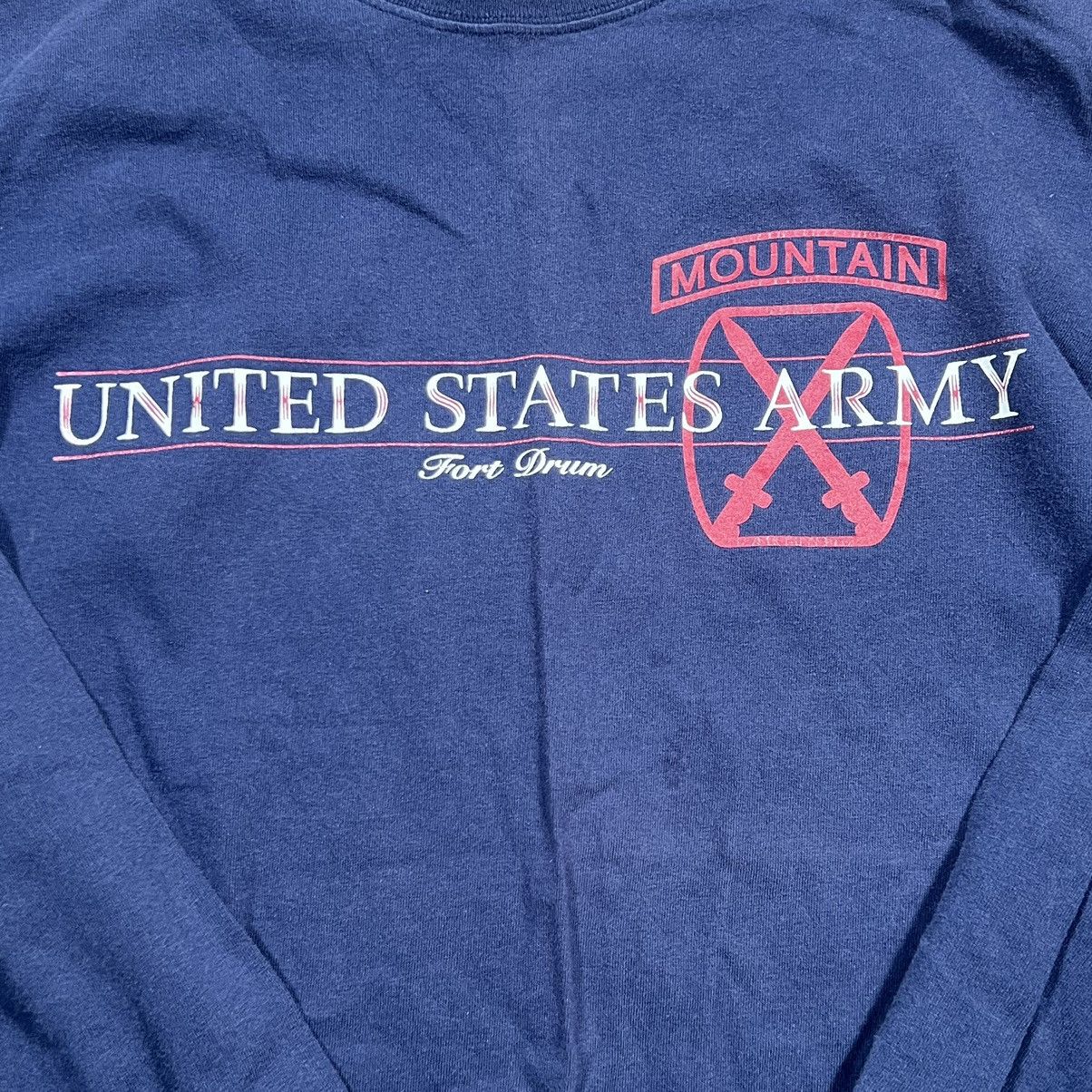 Vintage vintage unites states army fort drum tshirt Made In USA Size US XL / EU 56 / 4 - 2 Thumbnail