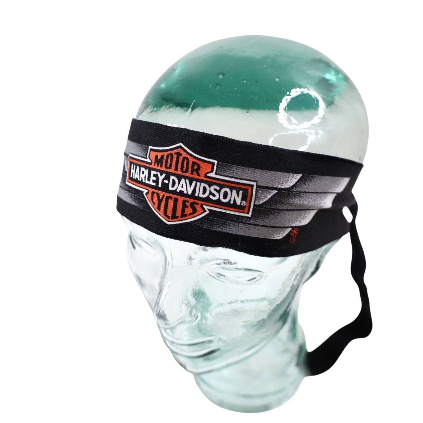Harley Davidson VINTAGE Harley Davidson Spellout Logo Headband Black OS Unisex 1987 Mens Womens Boys Girls Size ONE SIZE - 2 Thumbnail