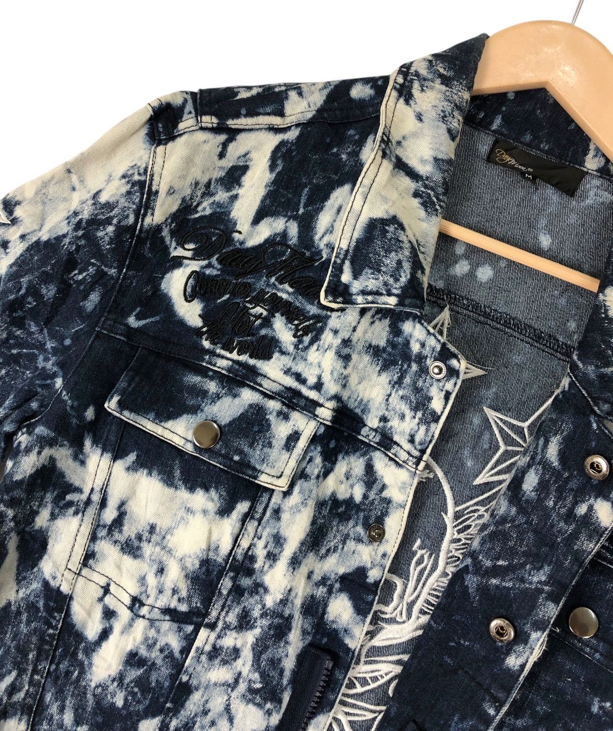 Japanese Brand Jpn Brand Dry Moon Acid Wash Jumpersuit Embroidery Coveralls Size US M / EU 48-50 / 2 - 18 Thumbnail