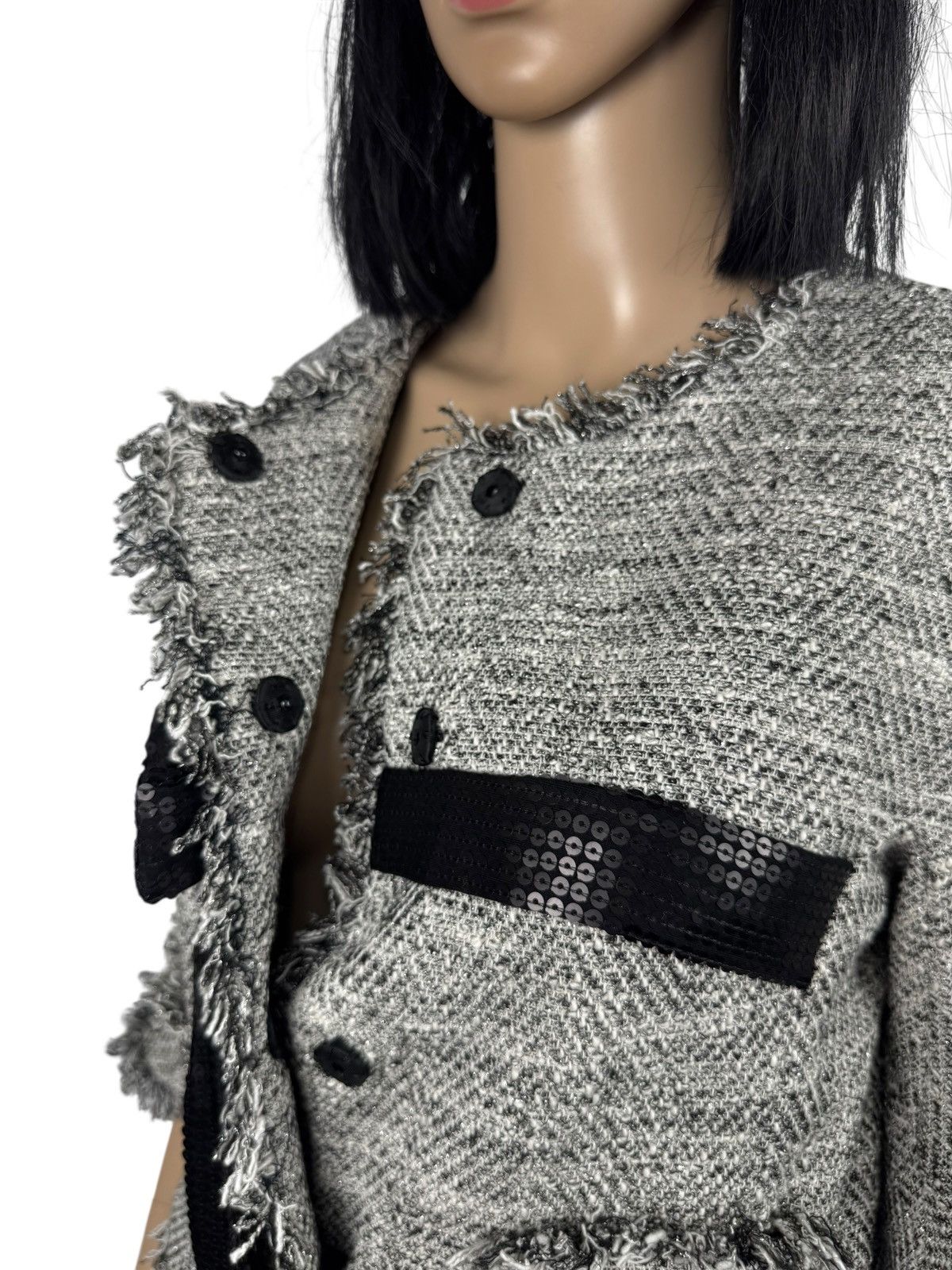 TWINSET TwinSet Cotton Twill Jacket 3/4 Sleeve Fringed size S Size S / US 4 / IT 40 - 11 Thumbnail