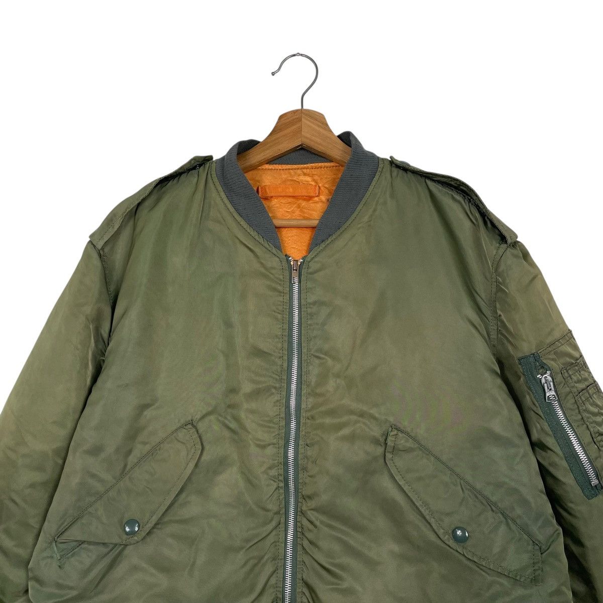 Alpha Industries Vintage 70S Alpha Industries USAF L-2B Flight Jacket Size US L / EU 52-54 / 3 - 2 Thumbnail
