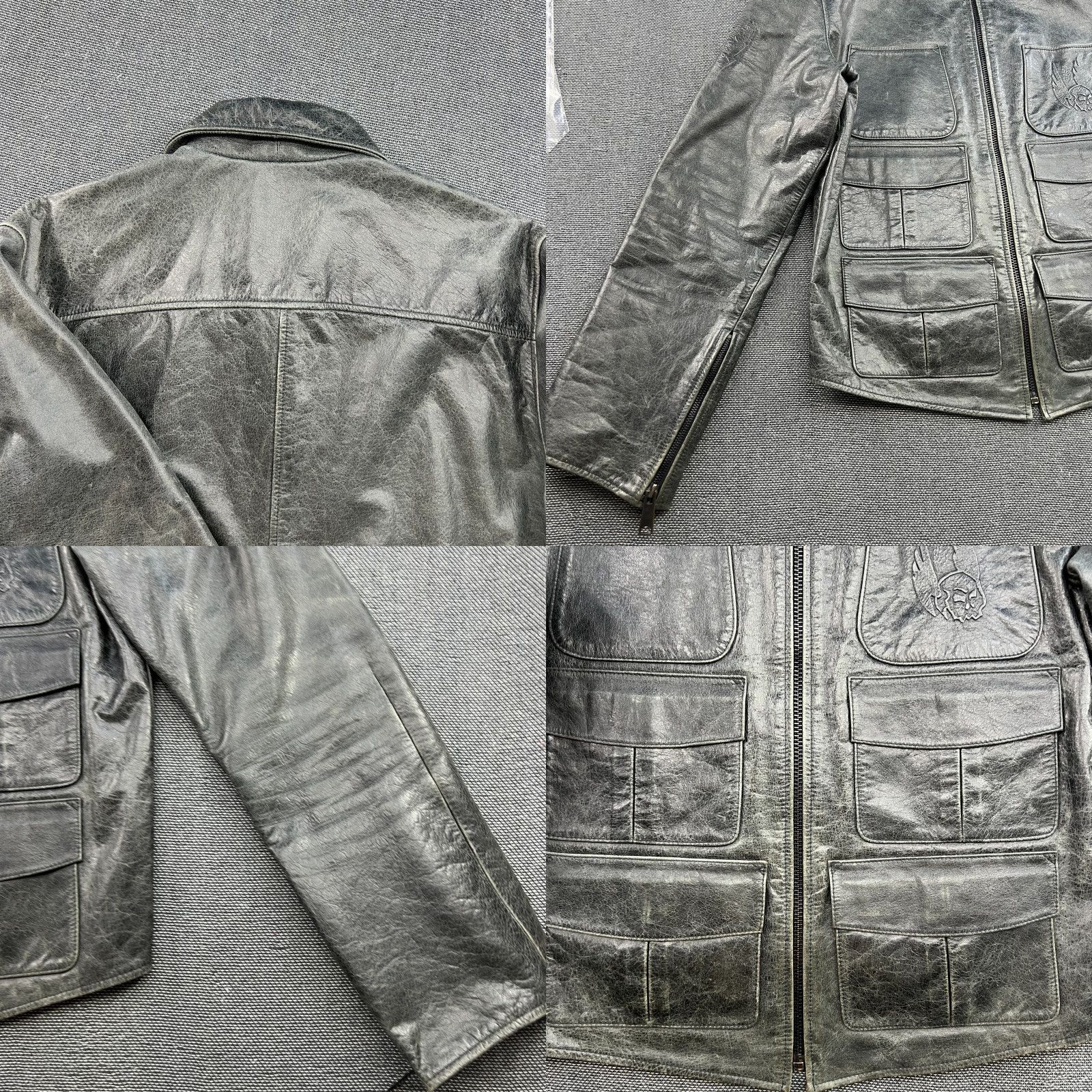 Levi's Levi's Mens Jacket Leather Motorcycle Biker Black Skull Medium Size M Vintage No XS? Size US M / EU 48-50 / 2 - 9 Thumbnail