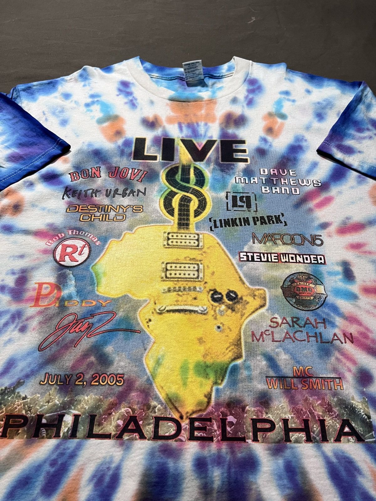 Band Tees Vintage Y2K Live Aid 8 XL Dido Linkin Park Stevie Wonder Size US XL / EU 56 / 4 - 2 Thumbnail
