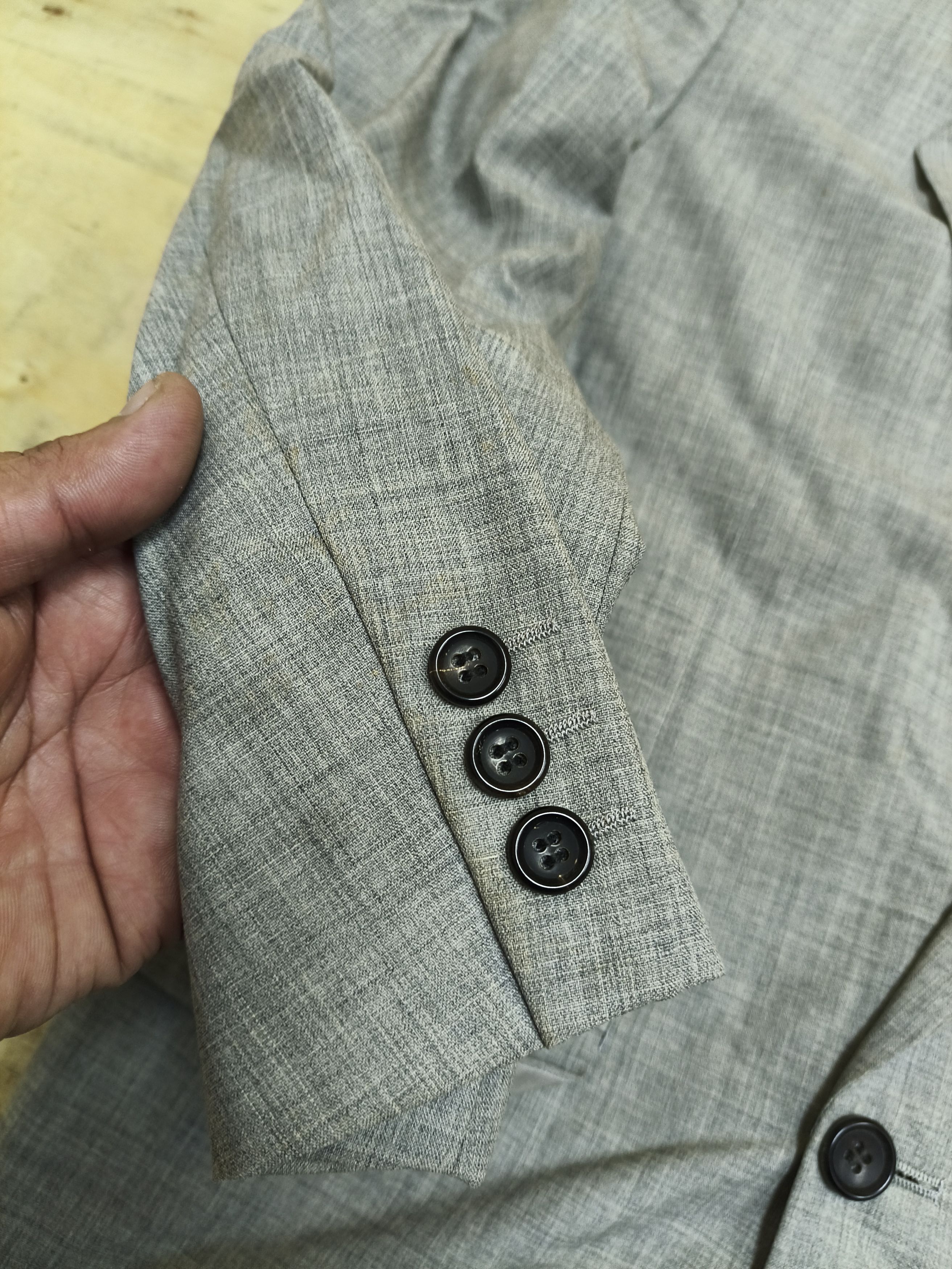 Comme des Garcons Homme Vtg 🔥 CDG Homme AD1988 Pure Wool Jacket Size 44L - 4 Thumbnail
