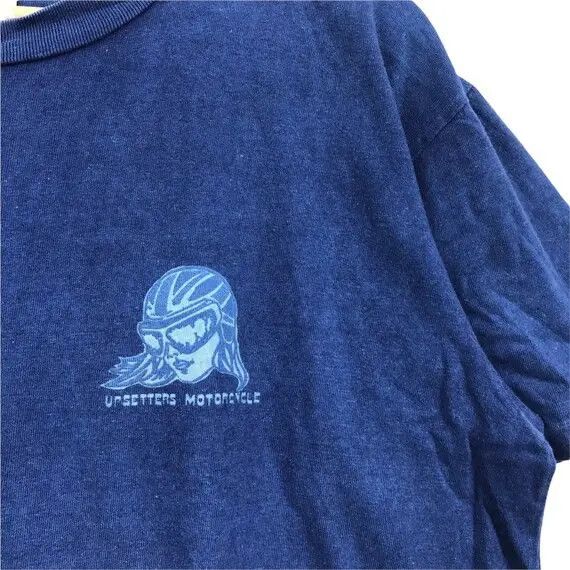 Japanese Brand Vtg BARBER EVIL UTILITY Japan Streetwear Indigo Tee Shirt Size US M / EU 48-50 / 2 - 5 Thumbnail
