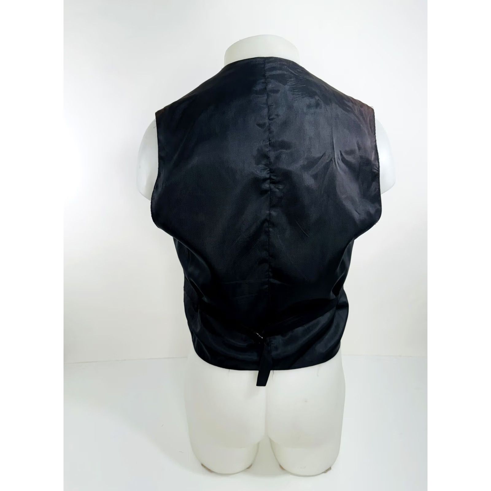 Vintage WAH MAKER - PLAYING CARDS / POKER / GAMBLING Metal Button Western S Vest Shirt Mens Black / Gray S Size US S / EU 44-46 / 1 - 4 Thumbnail