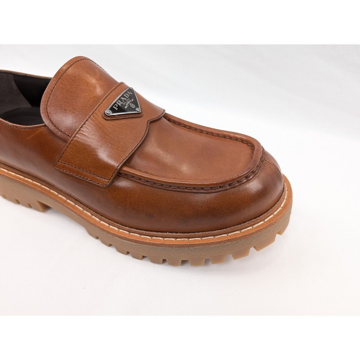 Prada o1rshd1 Calzature Uomo Shoes in Cognac Size US 12 / EU 45 - 3 Thumbnail