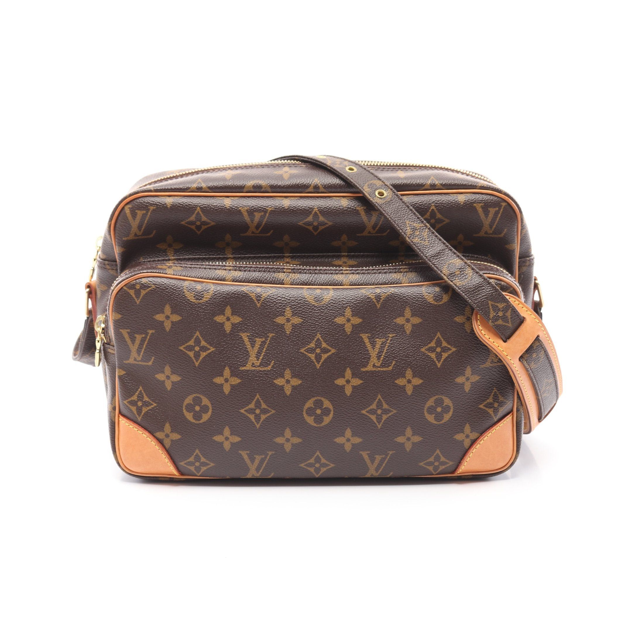 Louis Vuitton Louis Vuitton Nil Monogram Shoulder Bag Leather Brown Size ONE SIZE - 1 Thumbnail