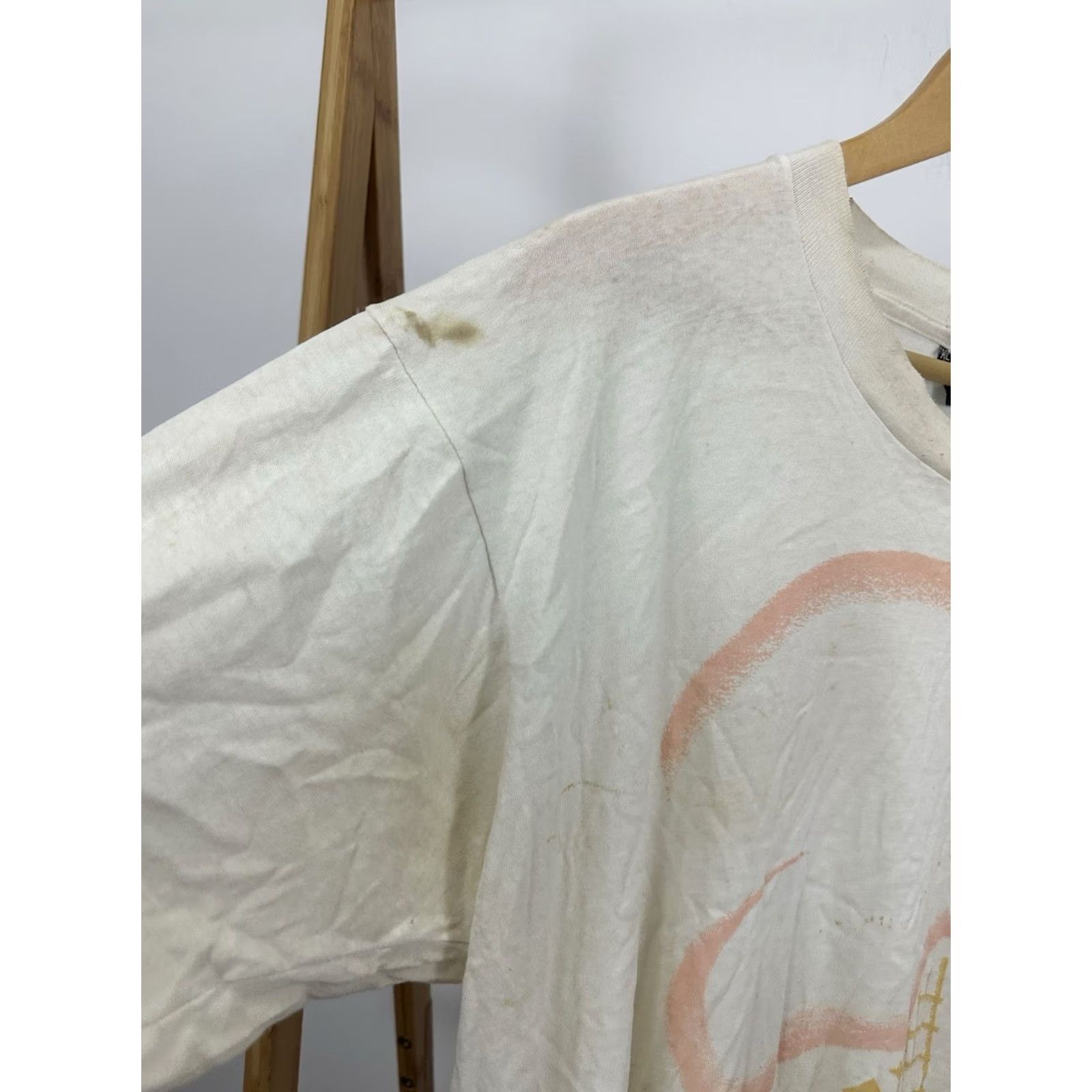 Vintage VTG Gorin's Ice Cream Homemade Paper Thin Burnout Worn Boxy T-Shirt Size XL Shirt Mens XL Cream Grunge Distressed 90s Boxy Rock Size US XL / EU 56 / 4 - 7 Thumbnail