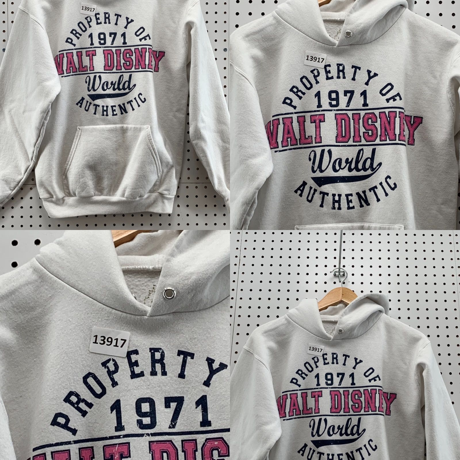 Disney VINTAGE Disney Property Of Women's White Hooded Sweater Long Sleeve Size Small Size S / US 4 / IT 40 - 8 Thumbnail
