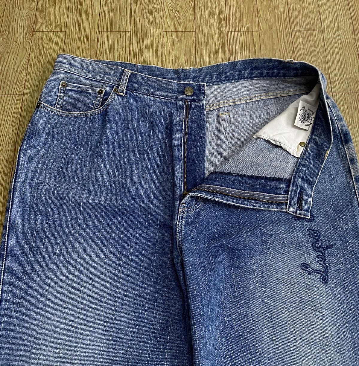 Vintage Rare Vintage Brand Lupo Di Mare Sina Cova Baggy Jeans 1990s Size US 39 - 8 Thumbnail