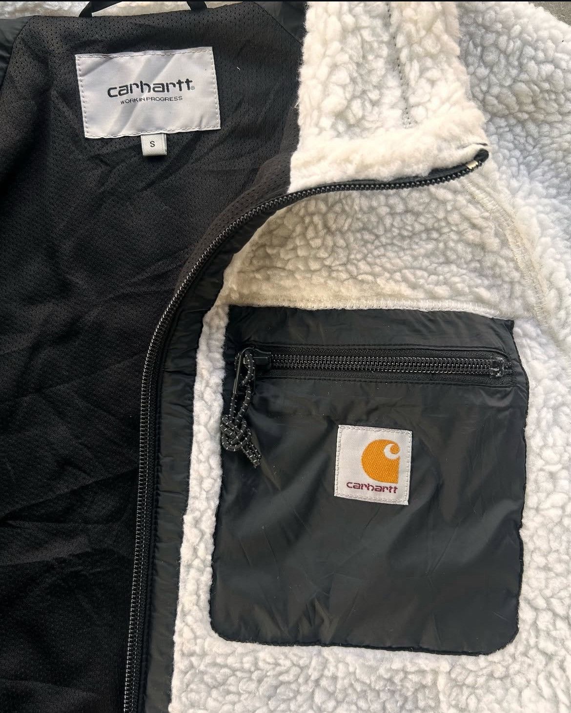 Carhartt × Carhartt Wip × Vintage Carhartt WIP Fleece Jacket Sherpa Zip-Up (S) Size US S / EU 44-46 / 1 - 6 Thumbnail