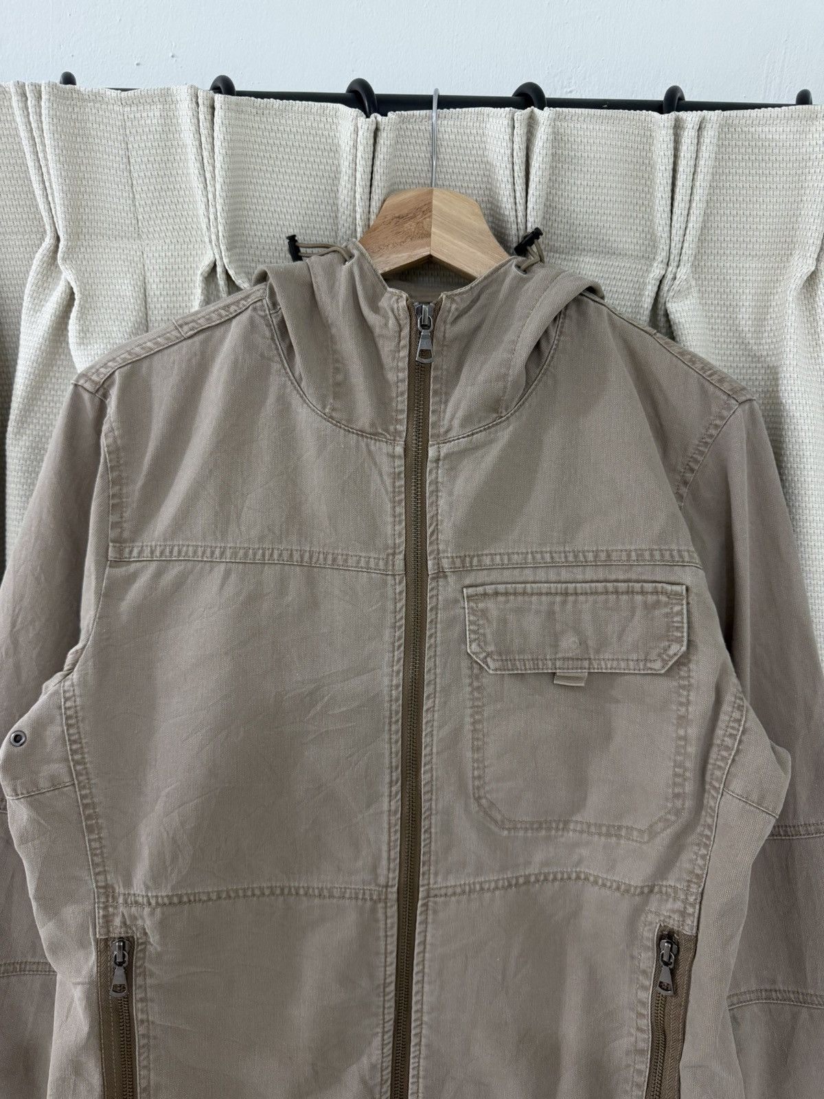 Japanese Brand Uniqlo Original Garment Military Zipper Jacket Hoodie Size US L / EU 52-54 / 3 - 2 Thumbnail
