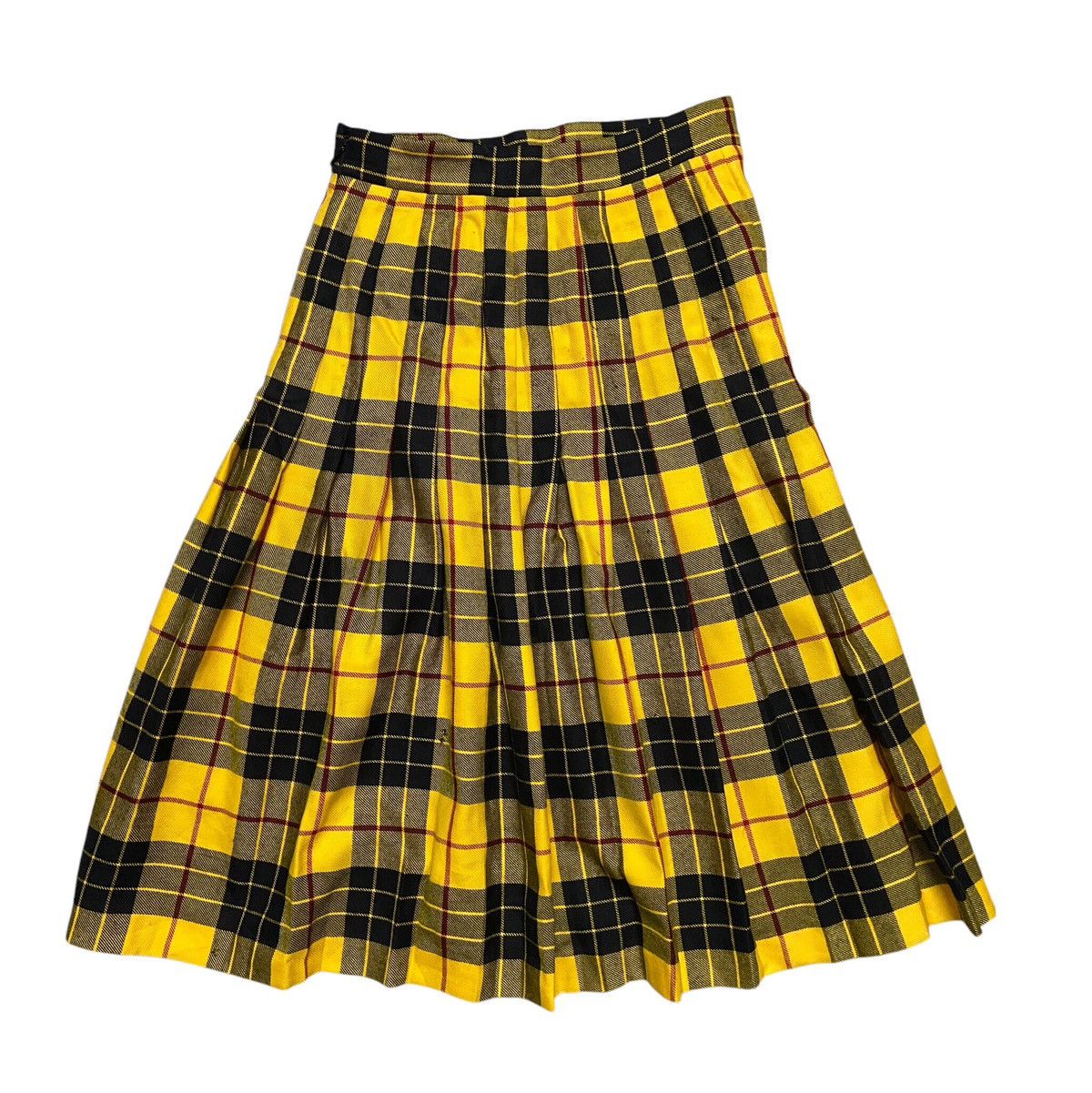 Designer × Gucci Gucci Embroidered Tartan Wool Wrapped Skirt Runway Size 26" / US 2 / IT 38 - 3 Thumbnail
