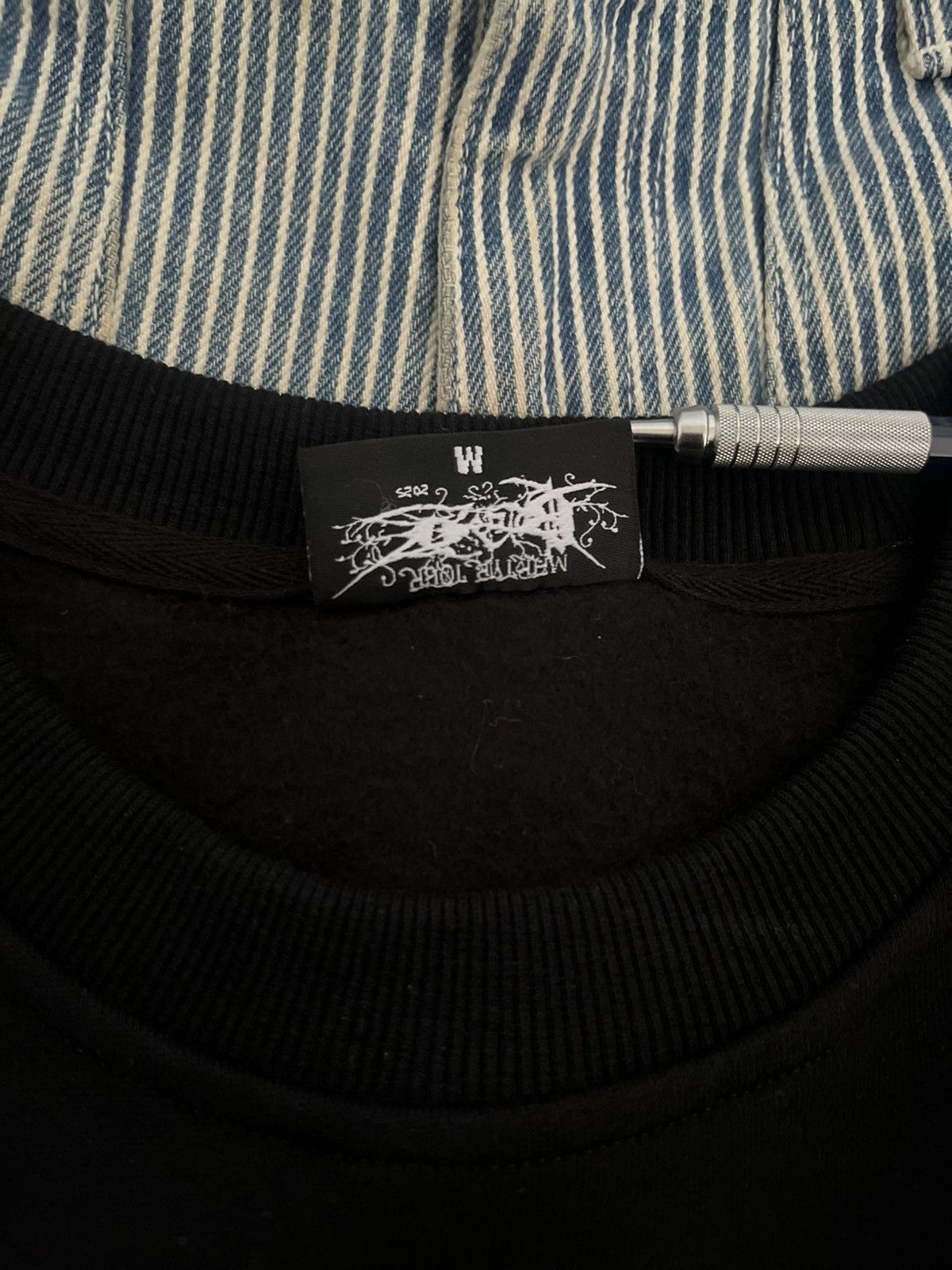 Drain Gang × Sad Boys 1of1Bladee Martyr Tour Rhinestone Crewneck (UPSIDE DOWN TAG) Size US M / EU 48-50 / 2 - 5 Thumbnail