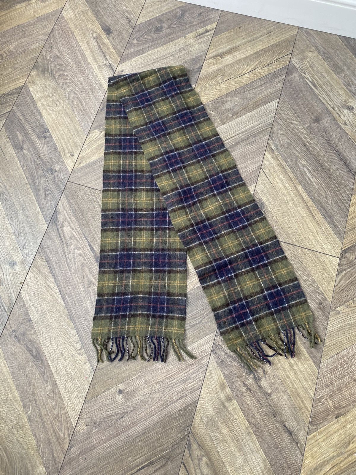 Barbour Vintage Barbour nova check wool scarf Size ONE SIZE - 4 Thumbnail