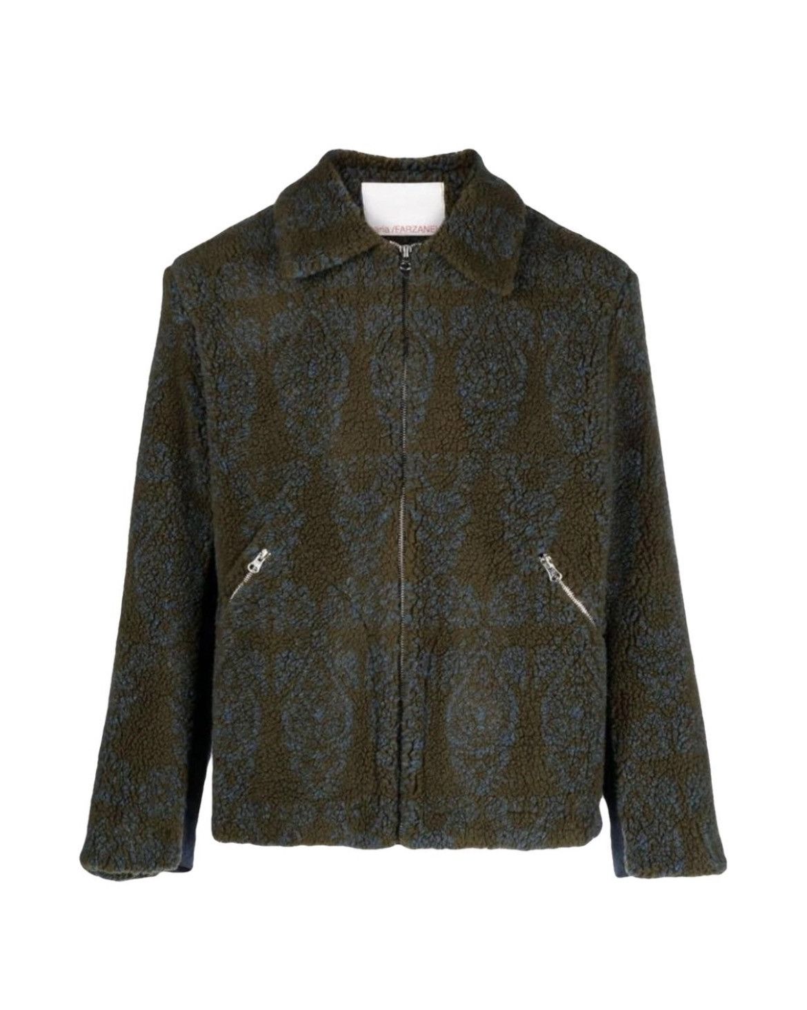 Paria Farzaneh Paria Farzaneh Khaki Blue Fleece Jacket Men Sz- L Size US L / EU 52-54 / 3 - 1 Thumbnail