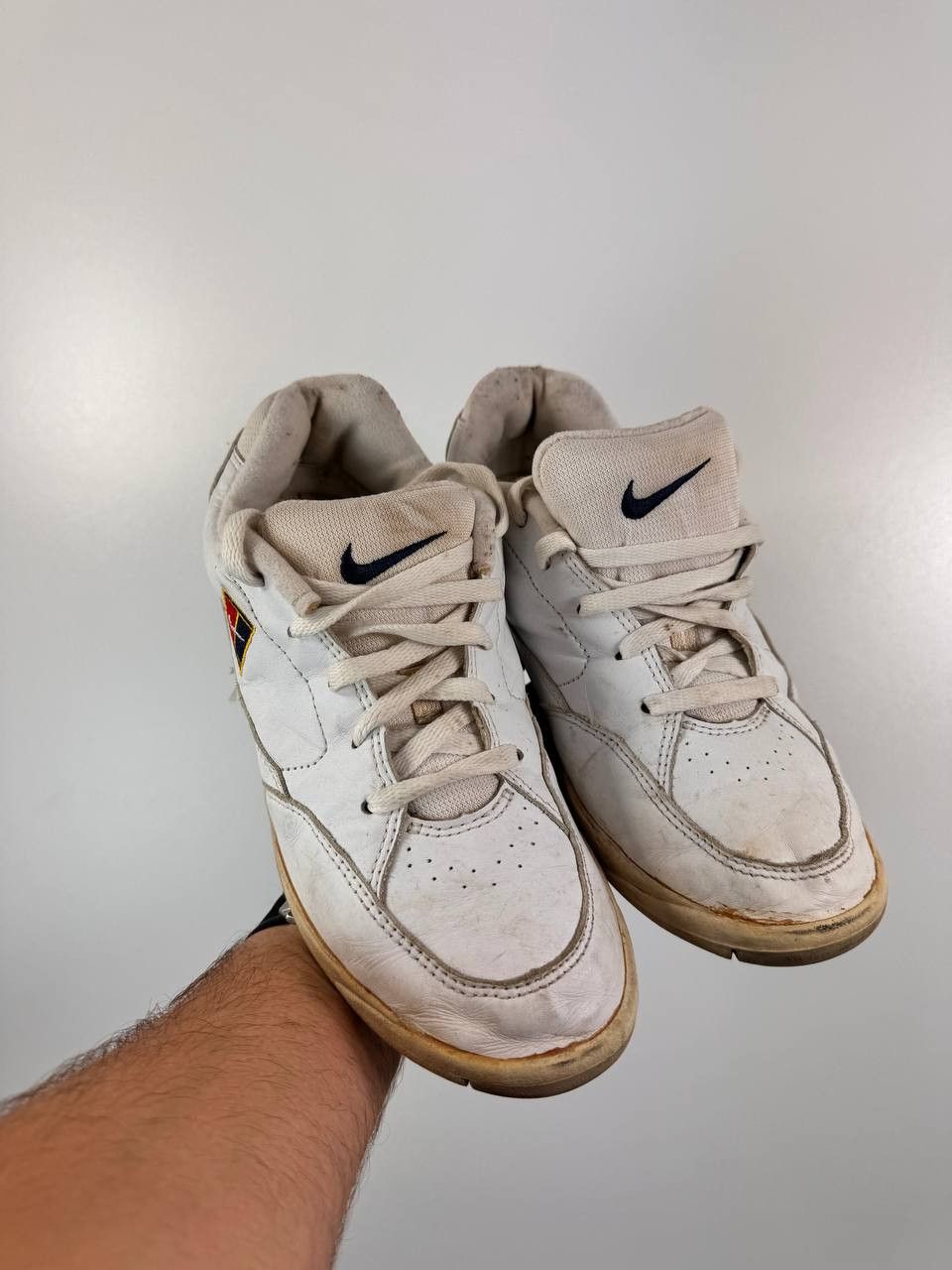Nike Nike Air Ace 83 Vintage 1995 White Blue Tennis Shoes Size 42 Size US 9 / EU 42 - 3 Thumbnail