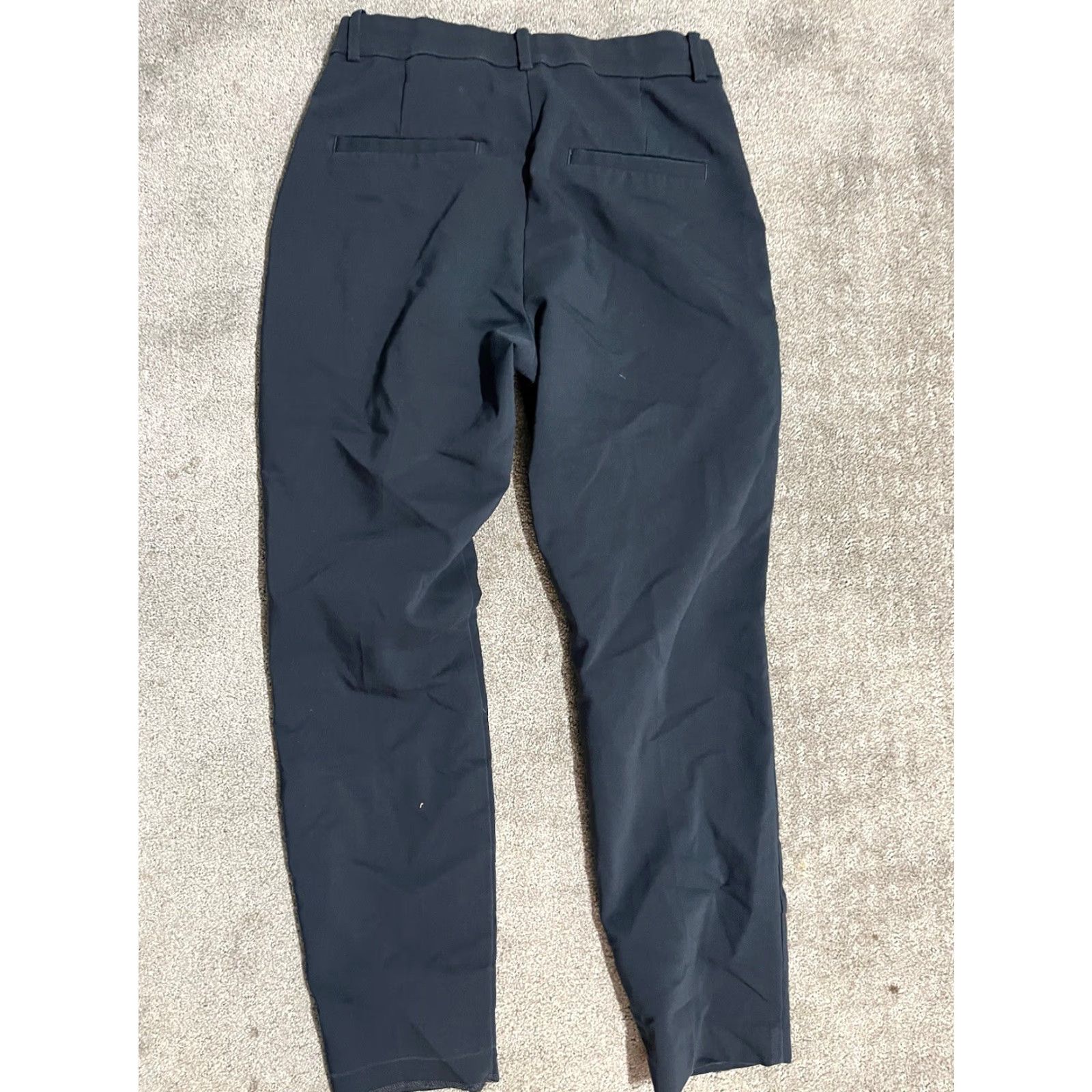 H&M H&M Pants Women 8 Navy Chino Skinny Pocket Cotton Blend Regular Rise 29 Inseam Womens Size 30" / US 8 / IT 44 - 2 Thumbnail